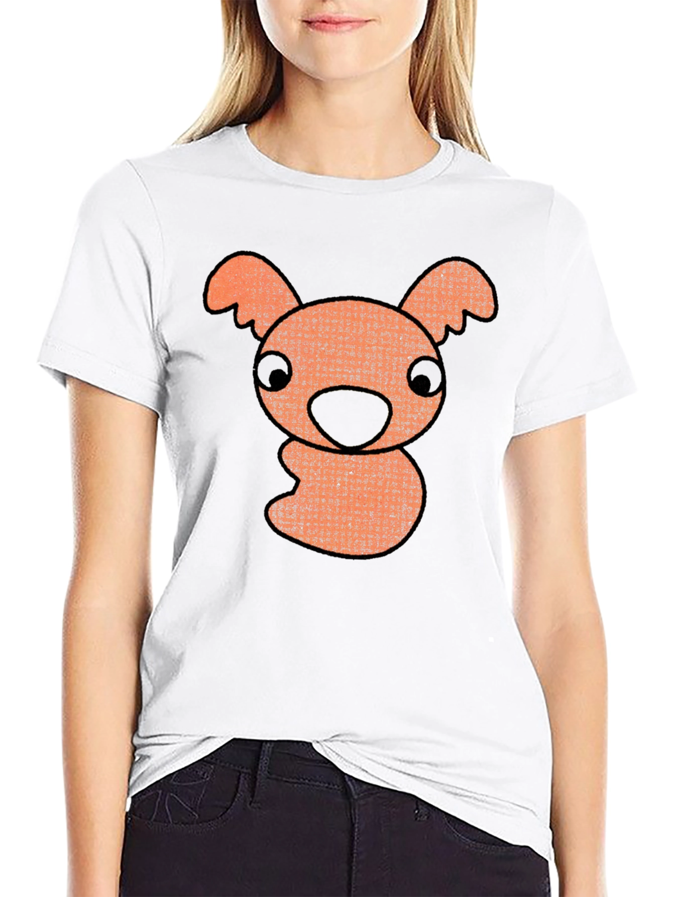 Black Cartoon Koala Graphic T-Shirt - Black view 9