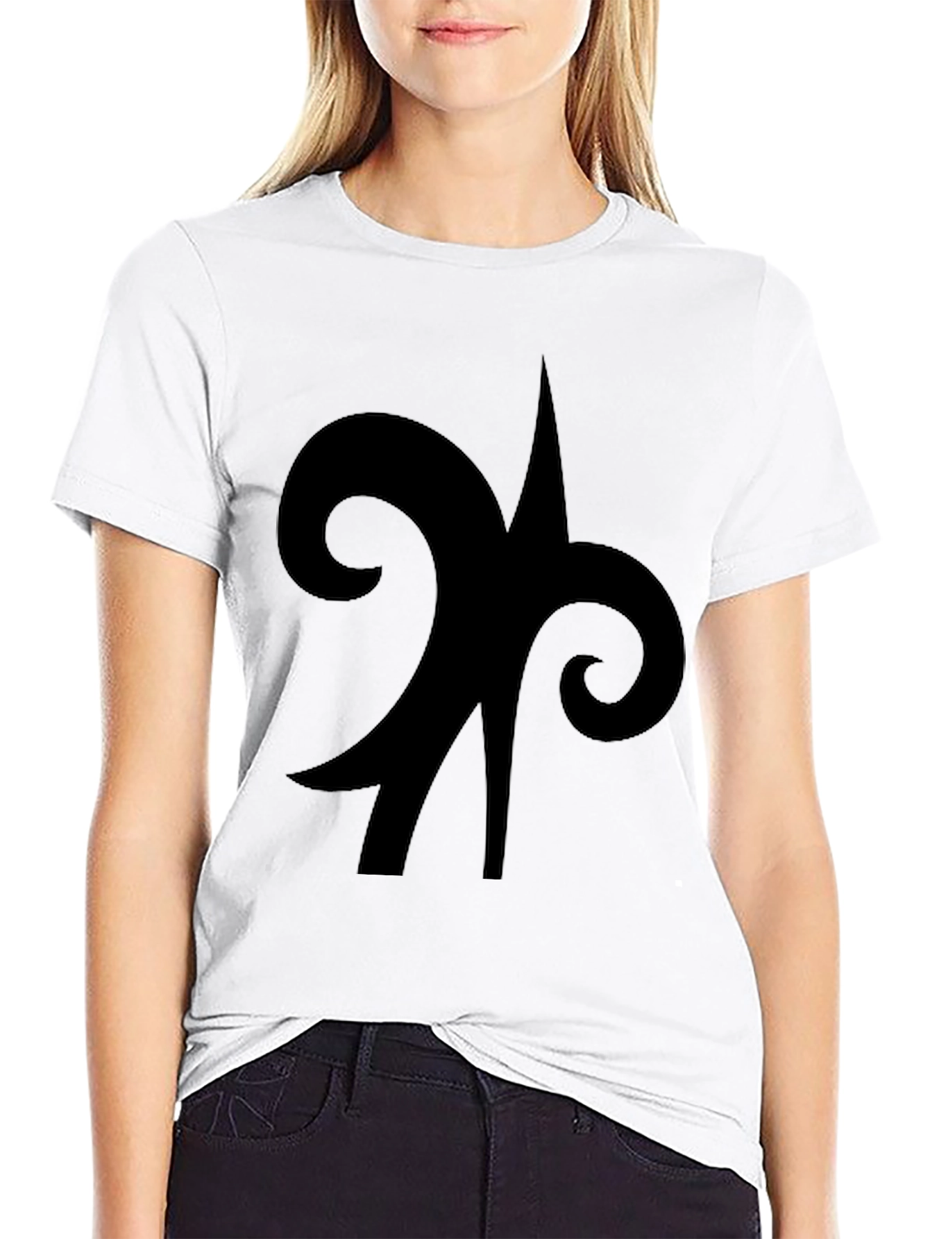 Black Black Symbol Graphic Tee - Casual Cotton Comfort view 9