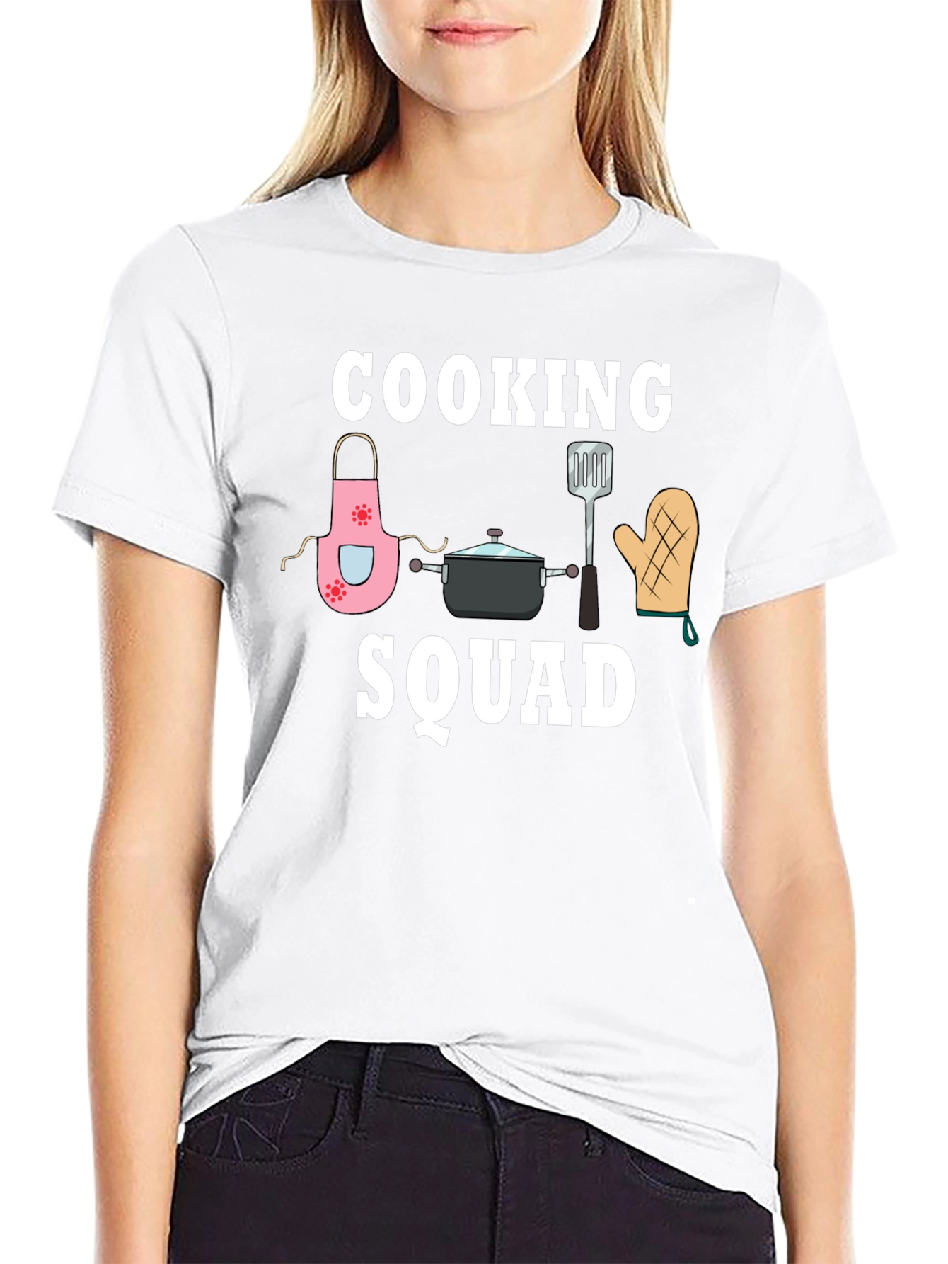 Black Cooking Squad Graphic Tee - Chef Team T-Shirt view 9