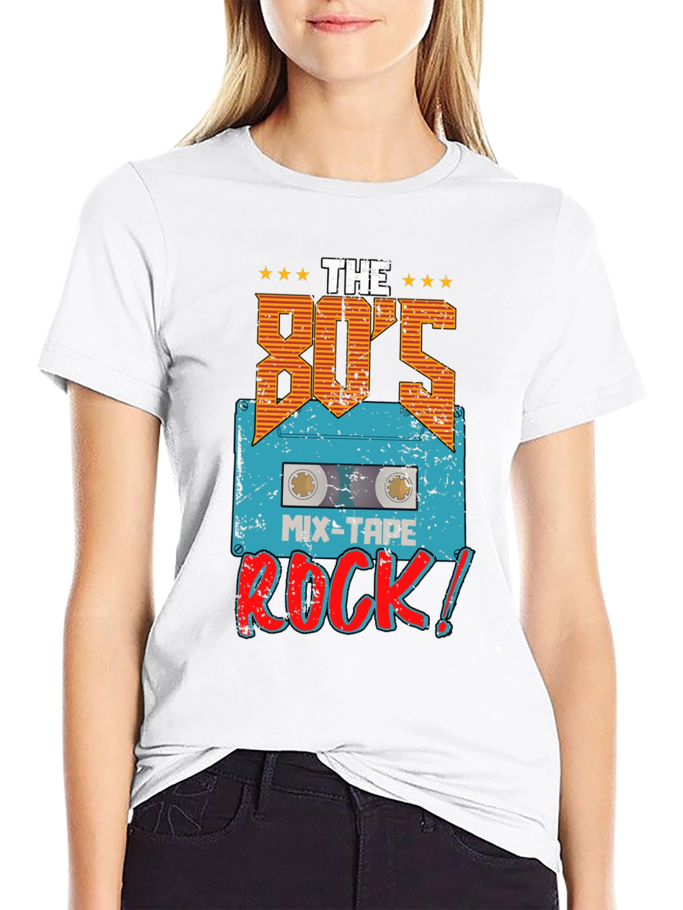 Black 80's Mix-Tape Rock T-Shirt view 9