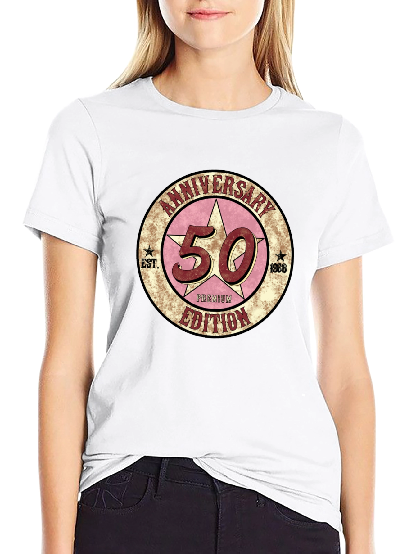 Black 50th Anniversary Premium Edition Black T-Shirt view 9