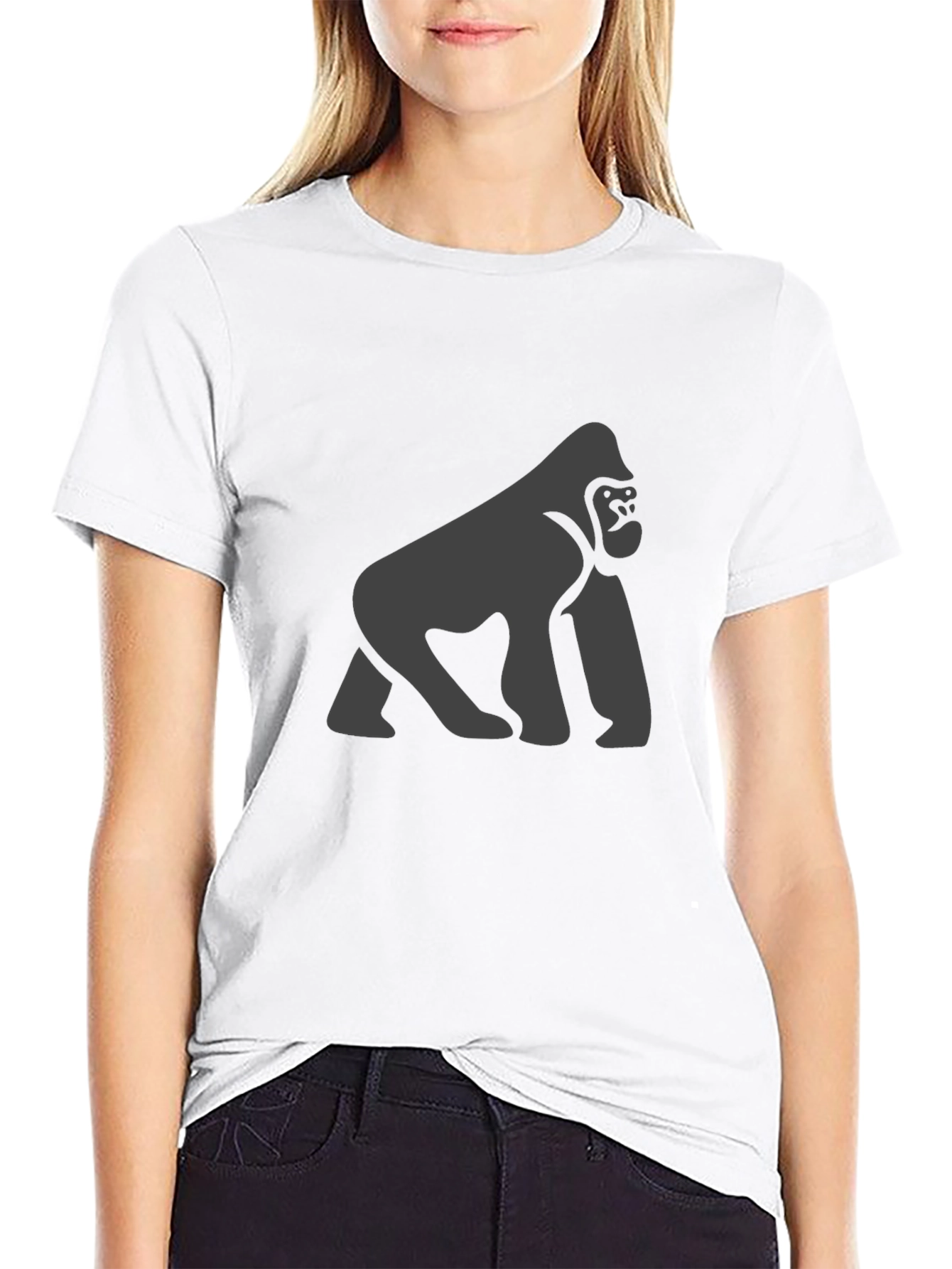 Black Gorilla Graphic Tee - Men's Black T-Shirt view 9