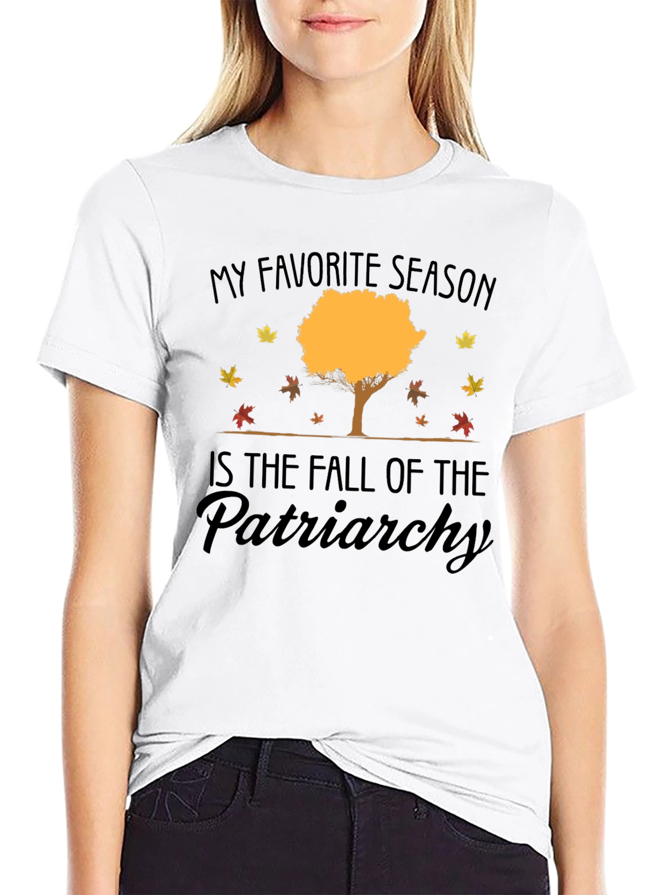 Black Fall of the Patriarchy Tee view 9