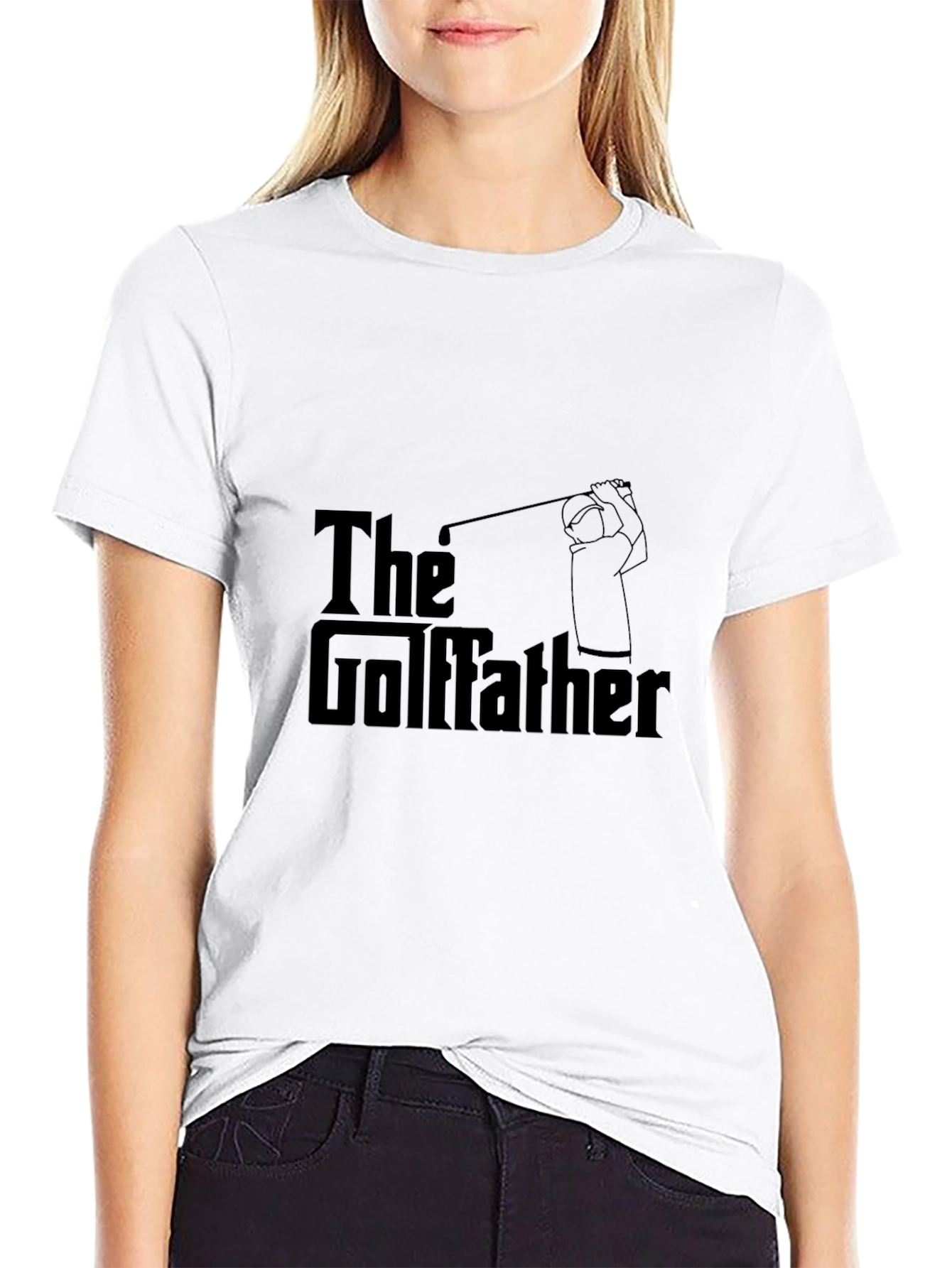 Black The Golfather T-Shirt - Golfing Humor Tee view 9