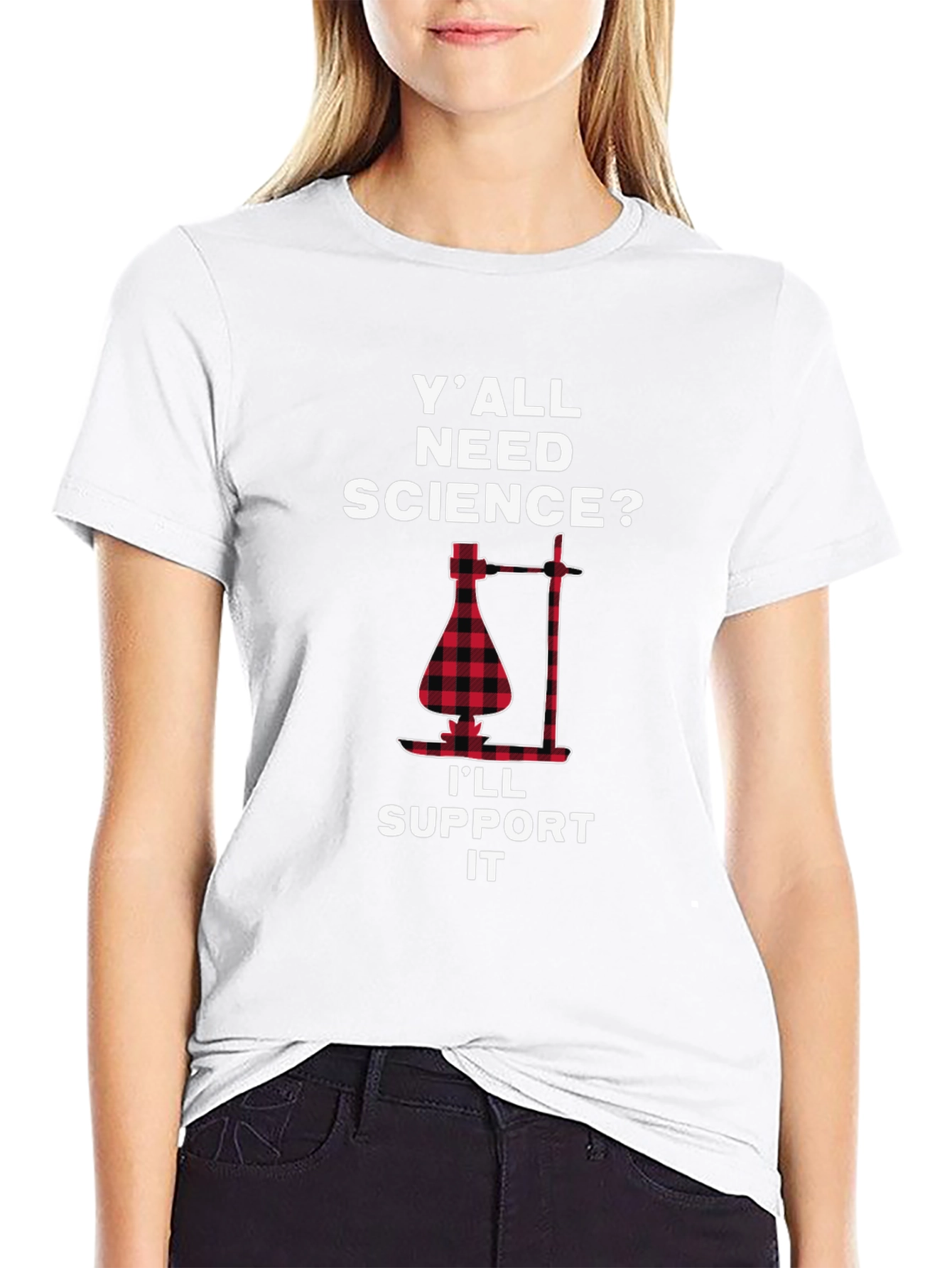 Black Science Support T-Shirt Funny Lab Tee view 9