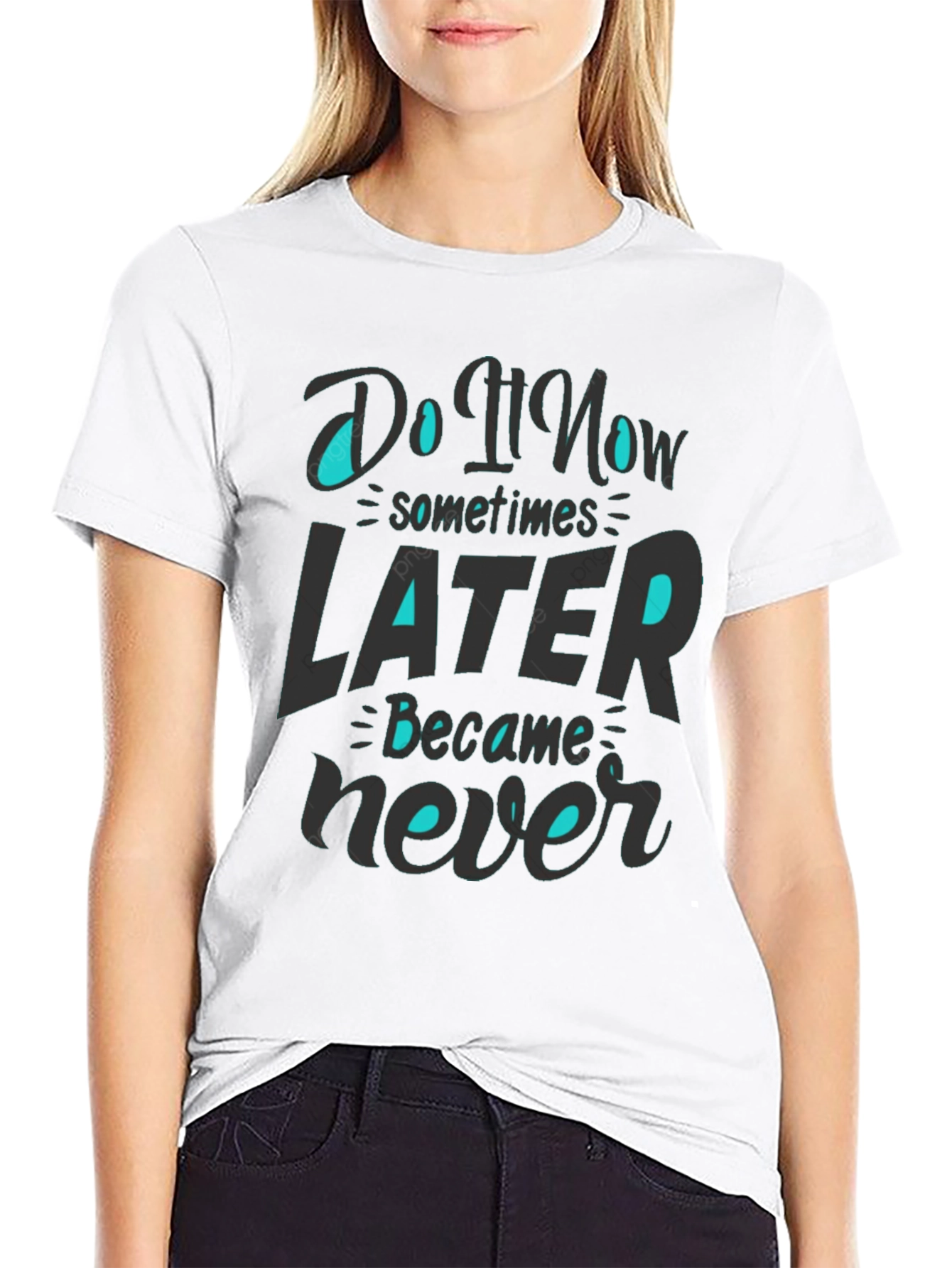 Black Do it Now T-Shirt view 9