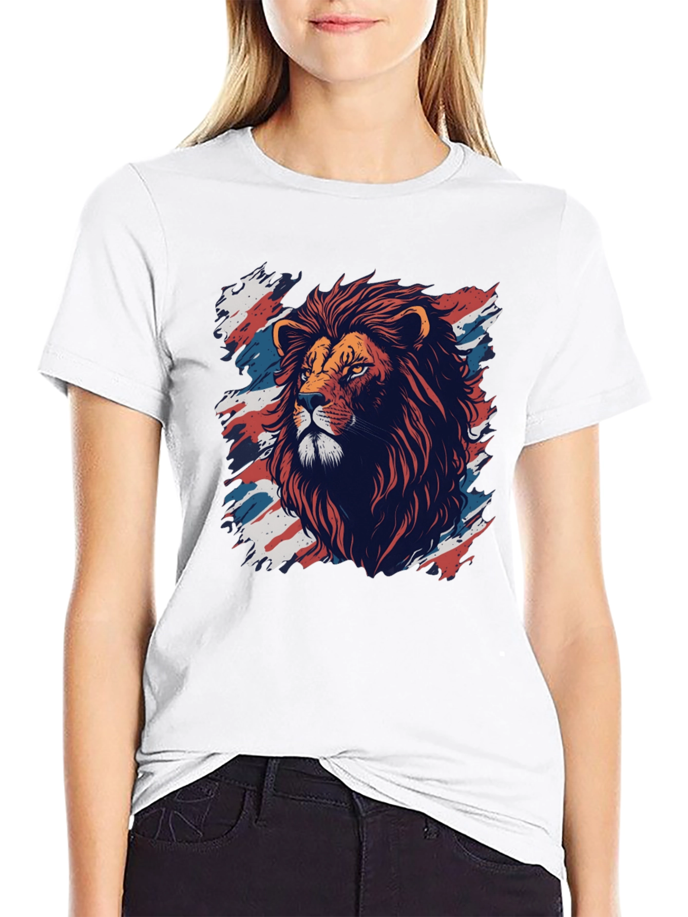 Black Lion Graphic T-Shirt - Bold Artistic Design view 9
