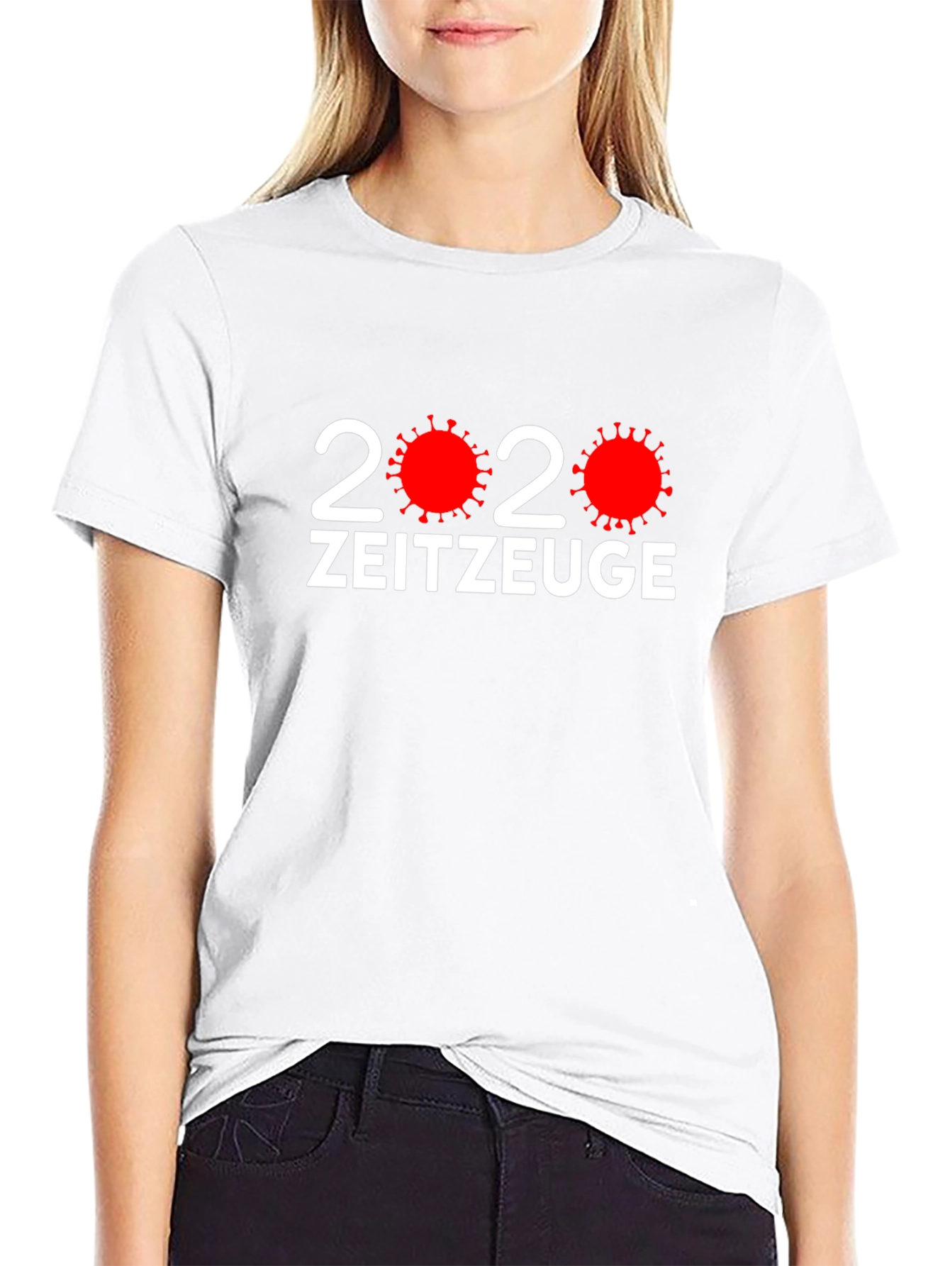 Black 2020 Zeitzeuge Novelty T-Shirt view 9