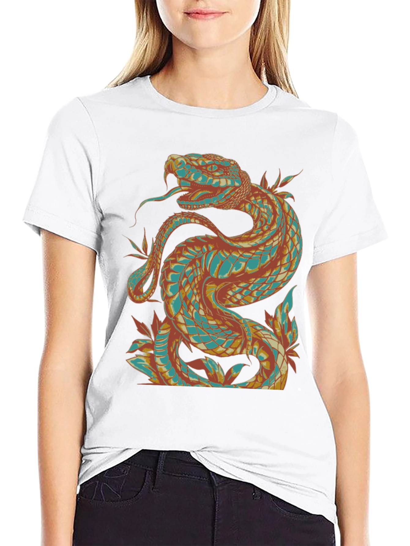 Black Snake Graphic Tee - Cool & Unique Design view 9