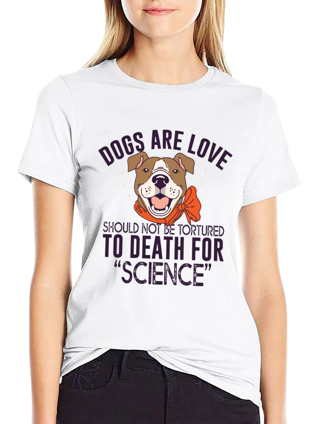 Black Dogs are Love Graphic Tee - Animal Rights Shirt view 9