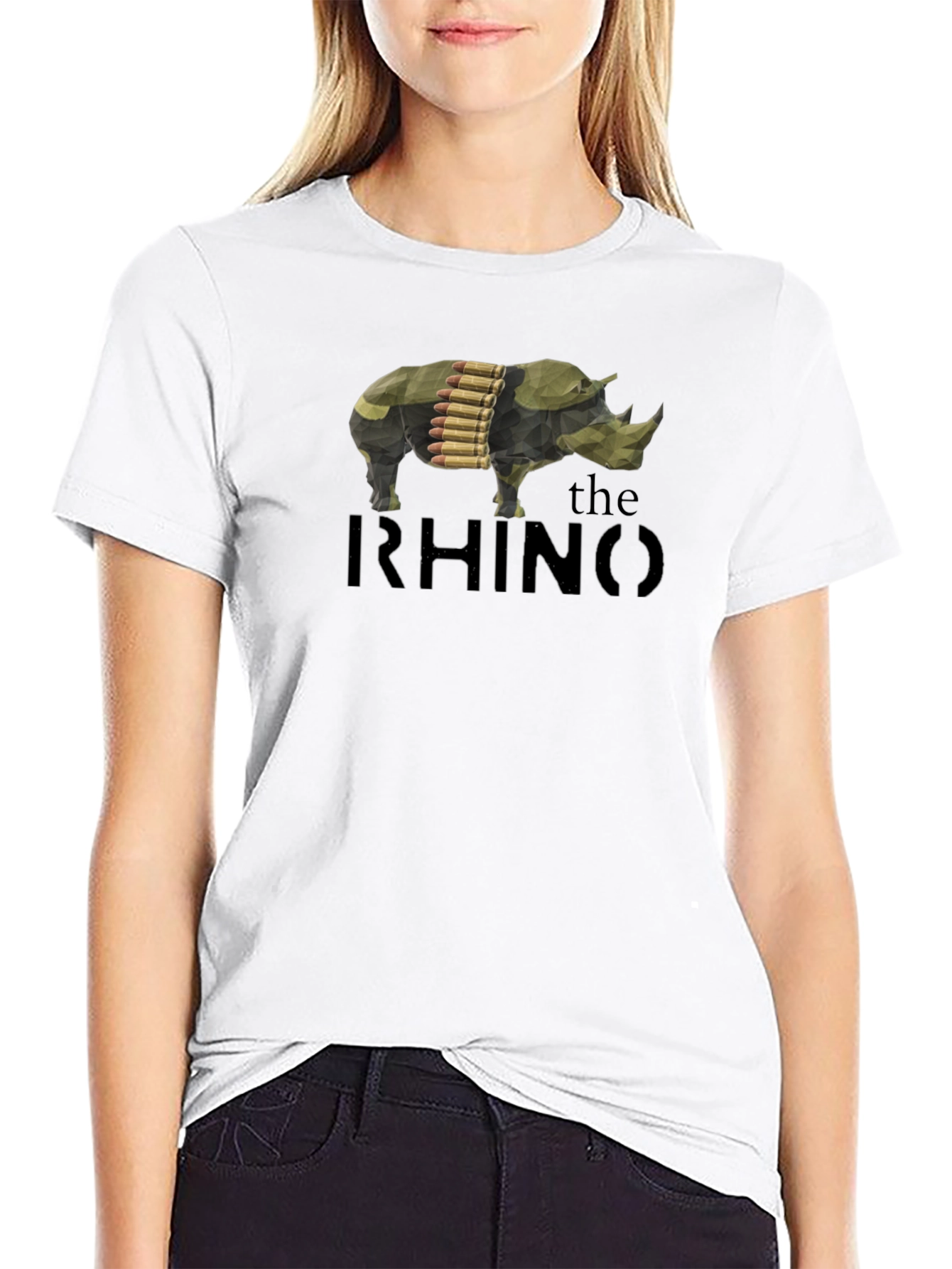 Black The Rhino Graphic T-Shirt - Men's Black Tee view 9