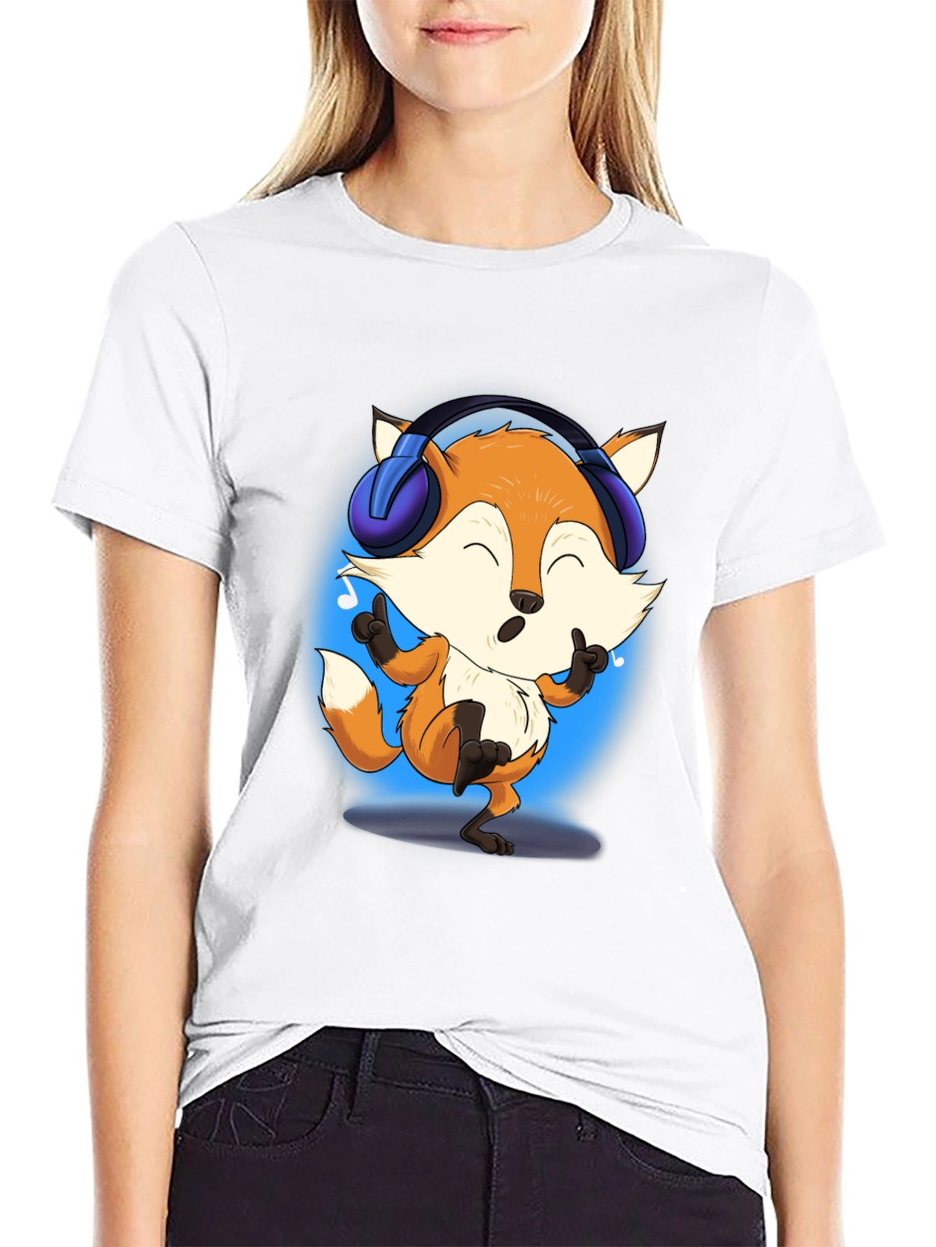 Black Funky Fox Tee view 9