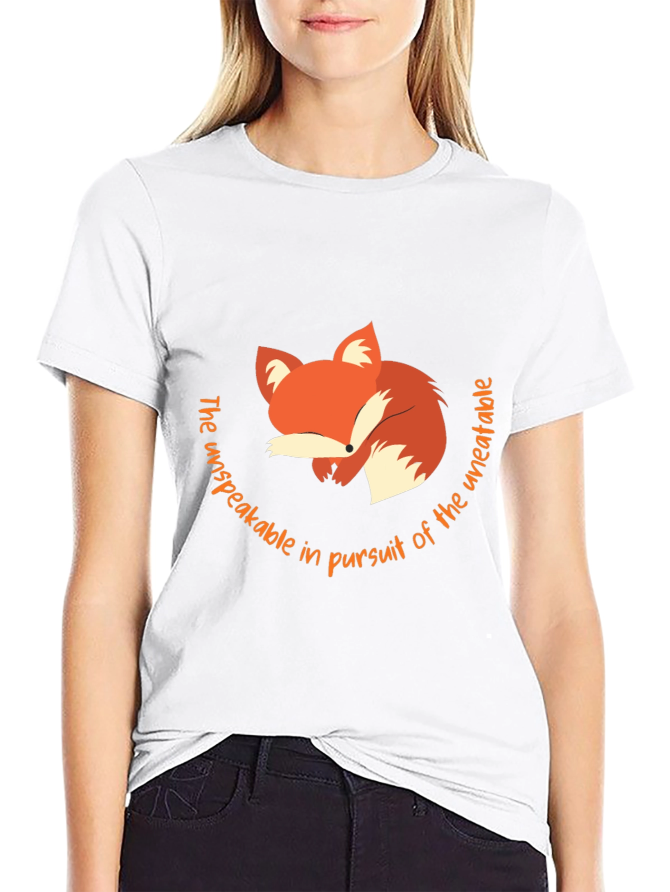 Black Fox Graphic Tee -  Unspeakable Pursuit T-Shirt view 9
