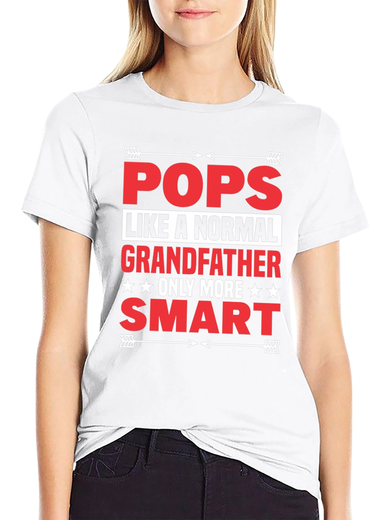Black Funny Pops Grandfather T-Shirt view 9