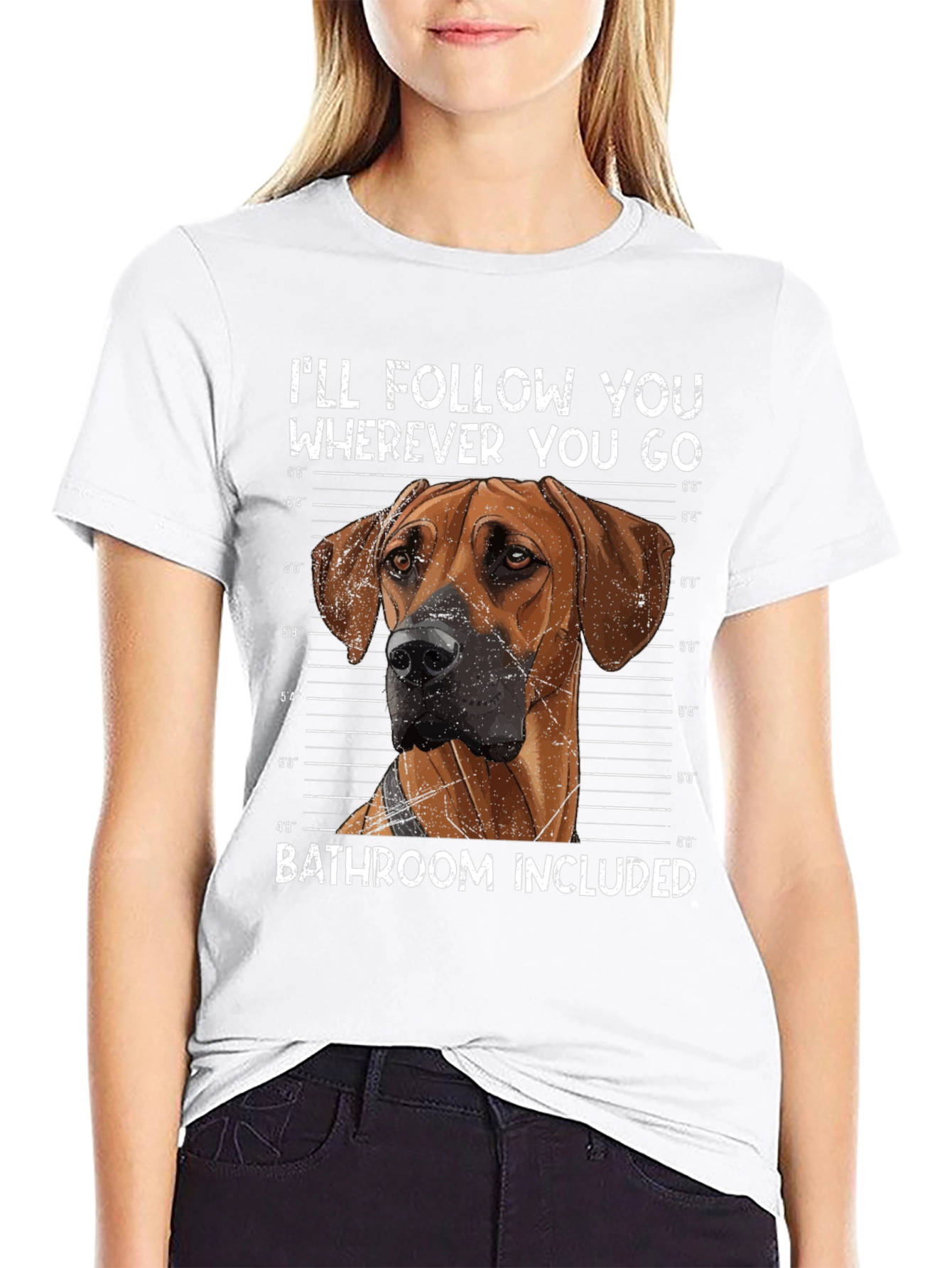 Black Dog Lover T-Shirt - I'll Follow You view 9