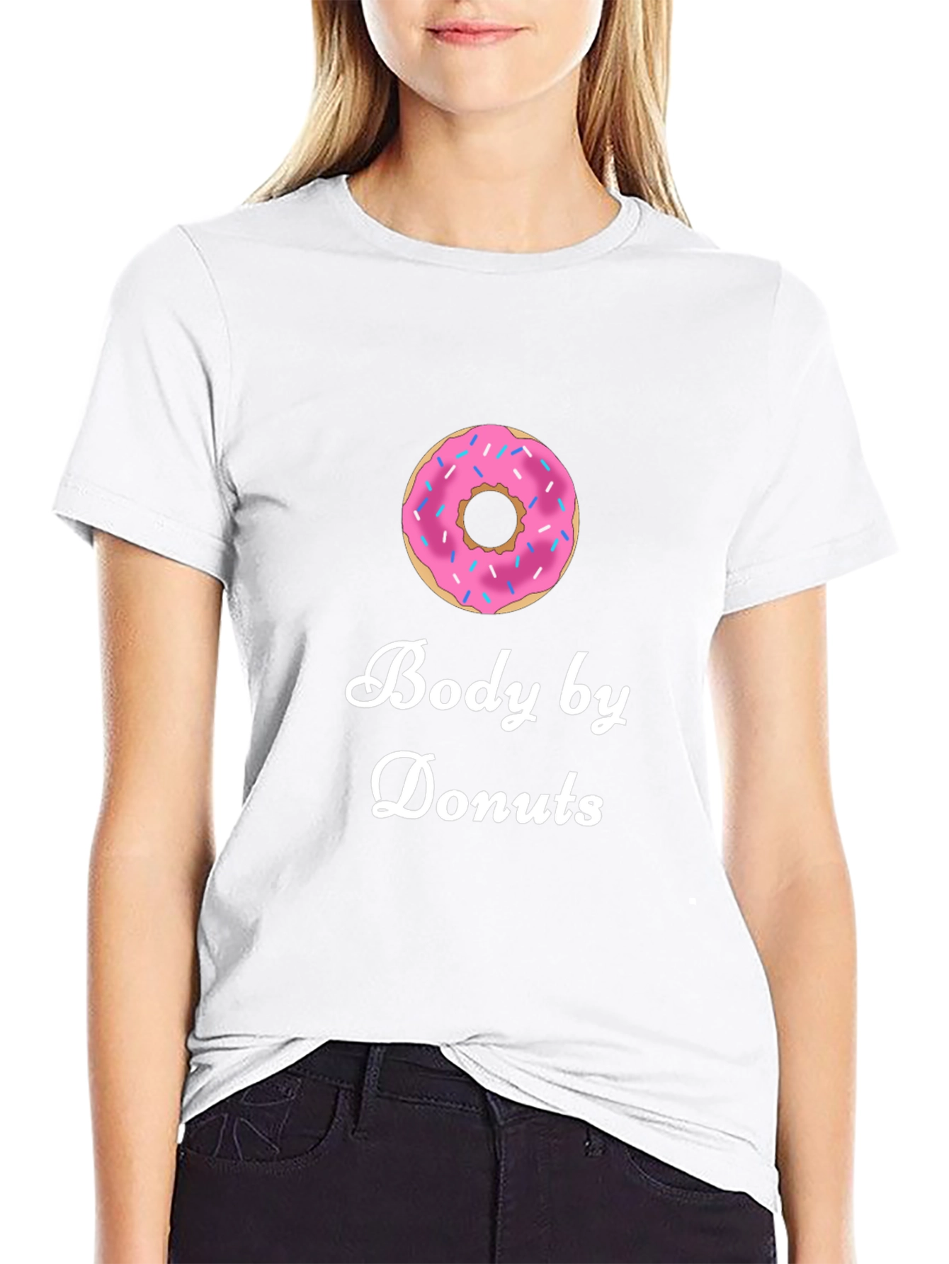 Black Body by Donuts T-Shirt - Funny Foodie Tee view 9