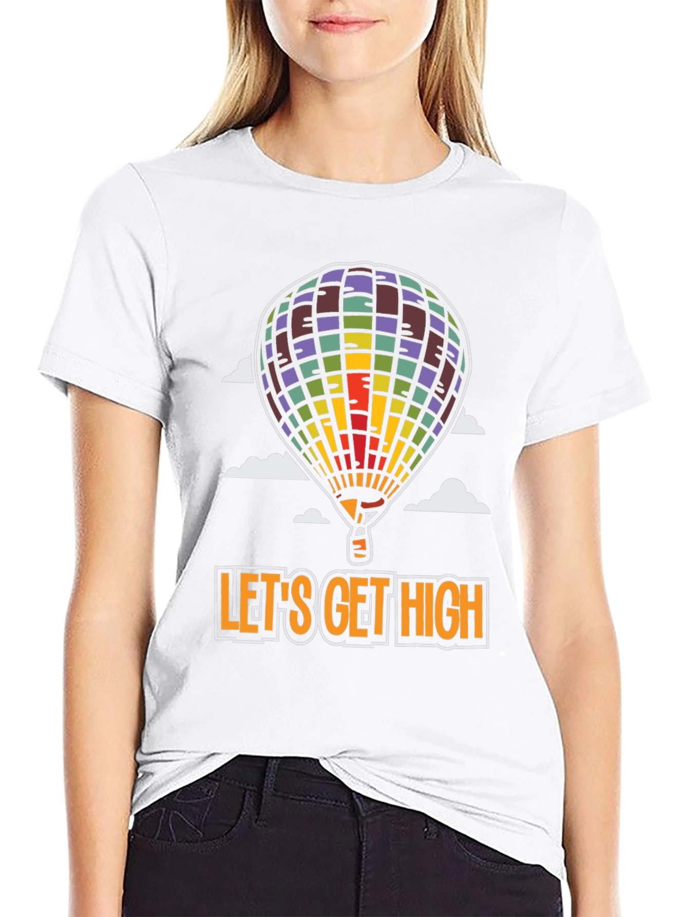 Black Let's Get High Graphic Tee view 9