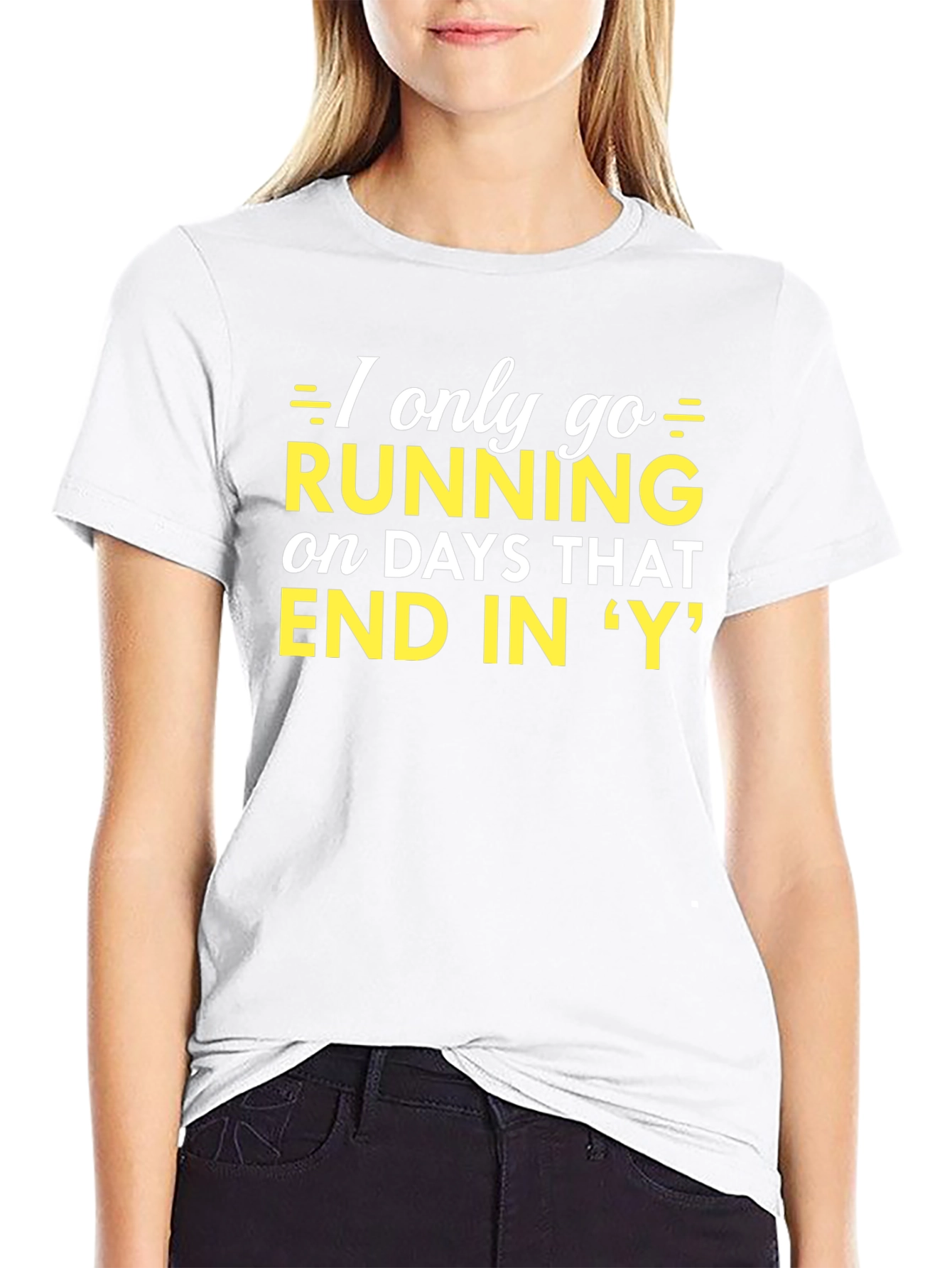 Black Funny Running Days T-Shirt view 9
