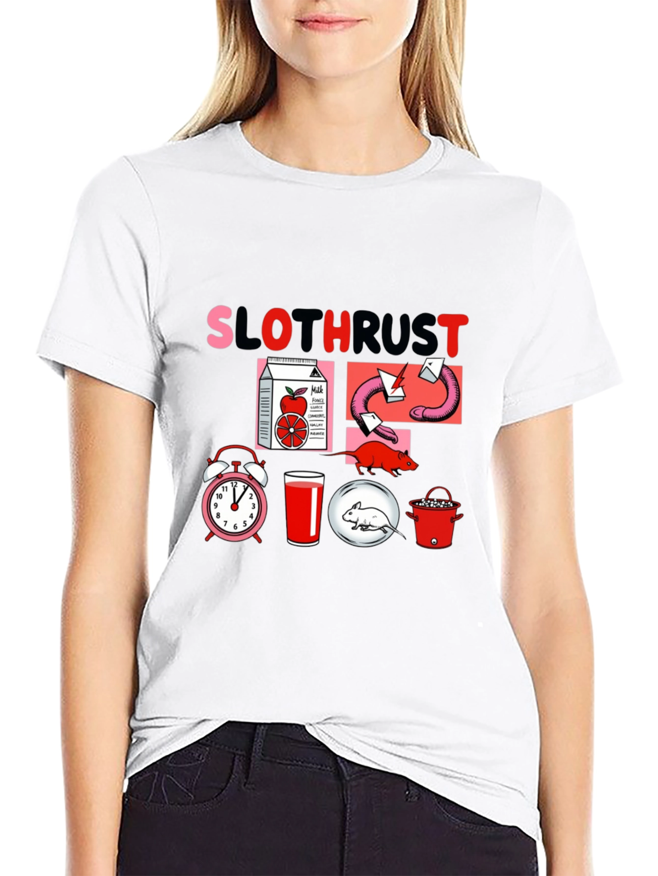 Black Slothrust Graphic Tee - Quirky & Cool view 9