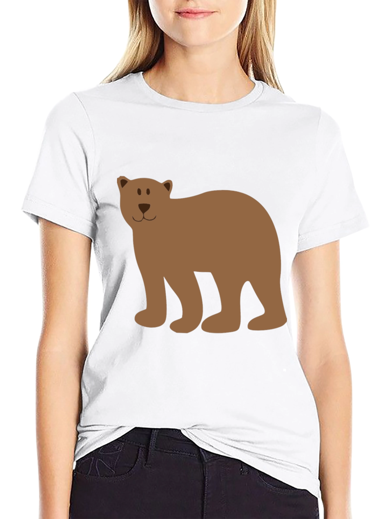 Black Bear Graphic Tee - Casual Black T-Shirt view 9