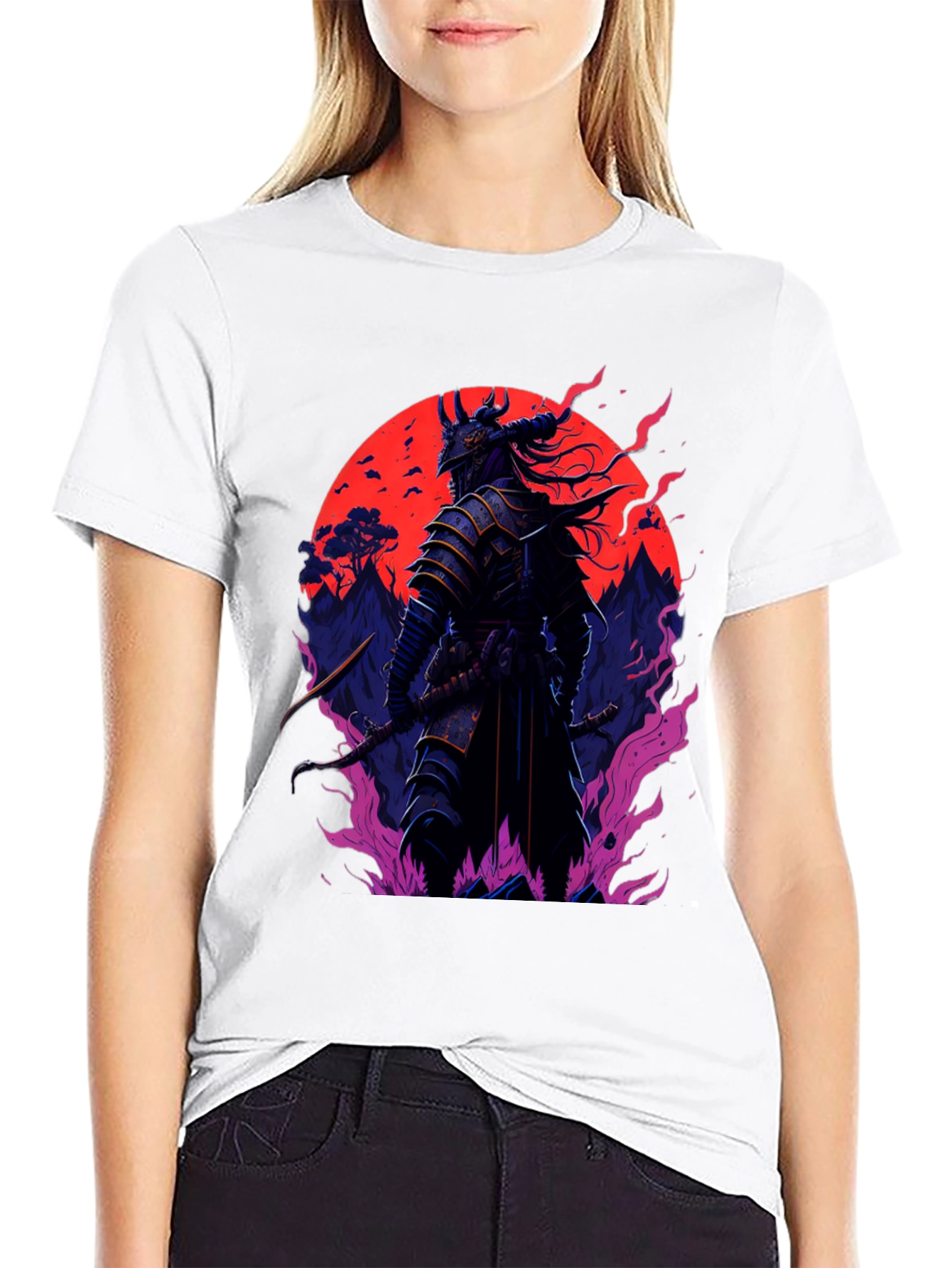 Black Samurai Warrior T-Shirt - Dark Graphic Tee view 9