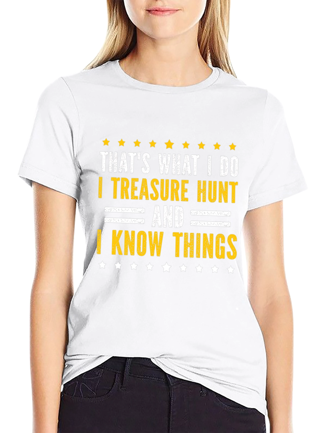 Black Treasure Hunt & Know Things Graphic Tee view 9
