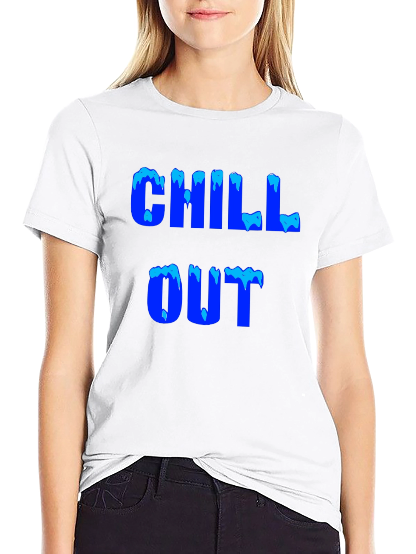 Black Chill Out Graphic Tee - Cool Comfort view 9