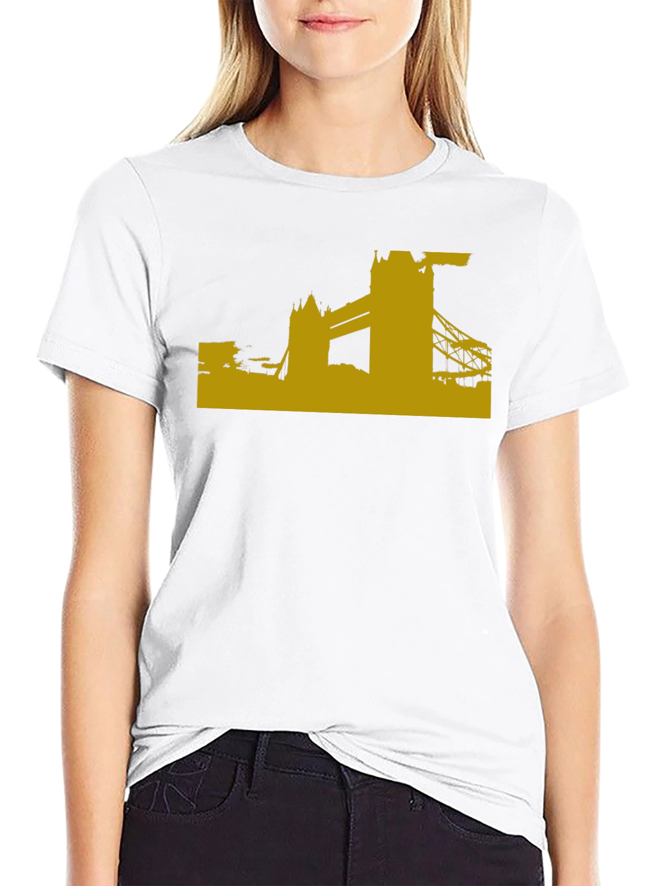 Black London Skyline Graphic Tee - Black view 9