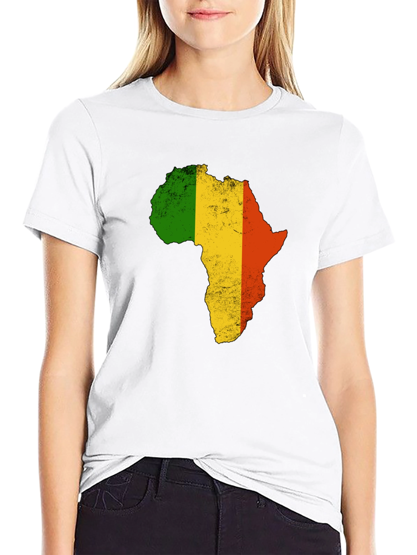 Africa Map Black T-Shirt - 9