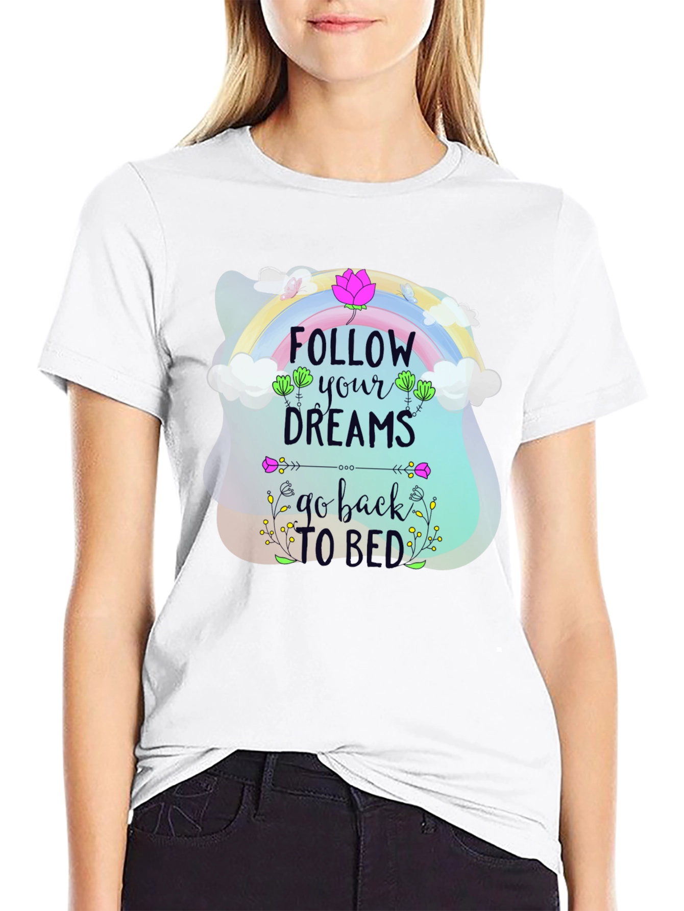 Black Follow Your Dreams T-Shirt view 9