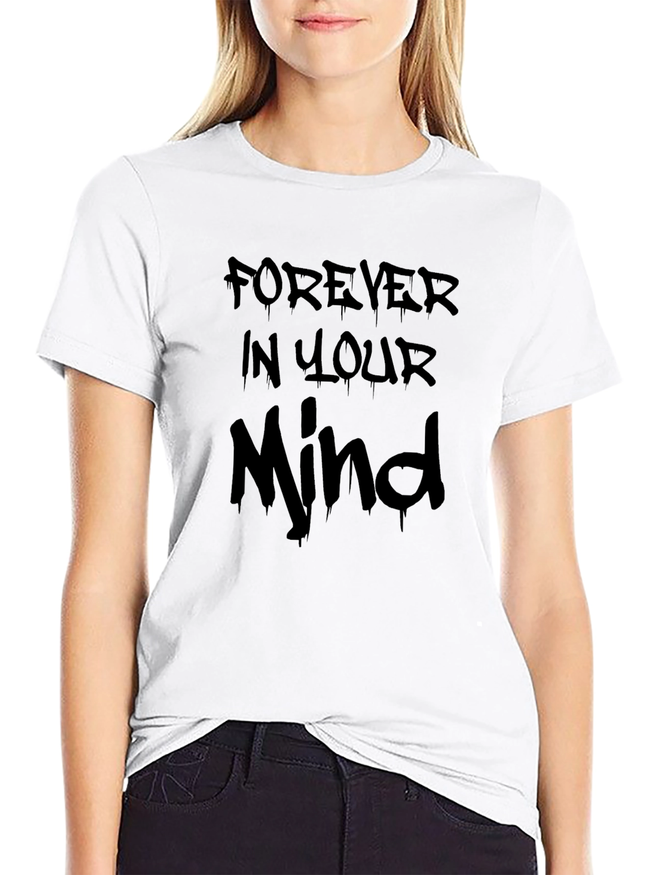 Black Forever In Your Mind Graphic Tee - Men's Black T-Shirt view 9