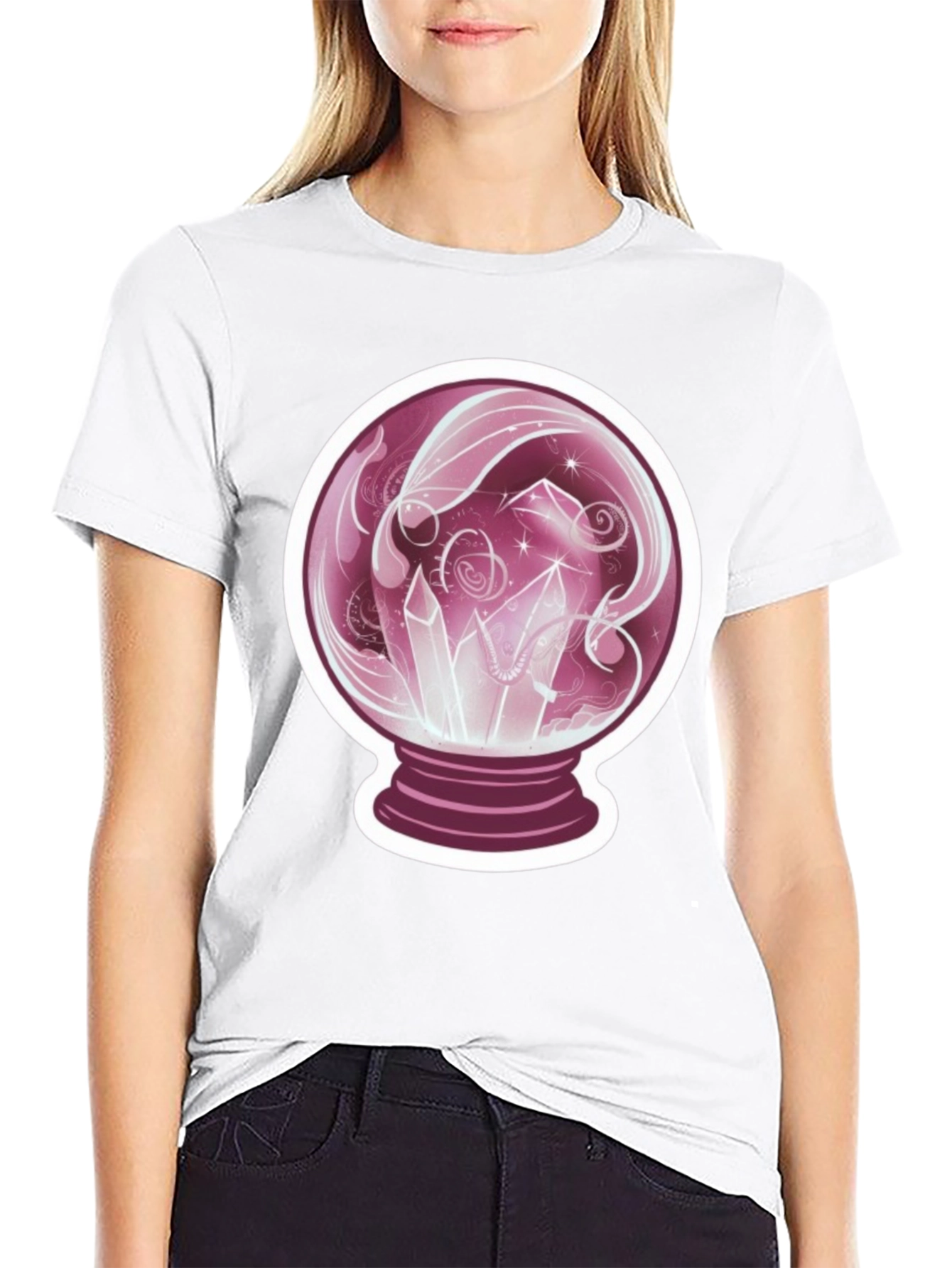 Crystal Ball Graphic Tee - Mystical Design - 9
