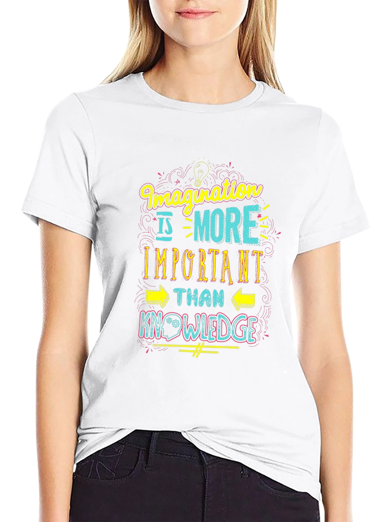 Black Imagination is More Important Than Knowledge Tee view 9