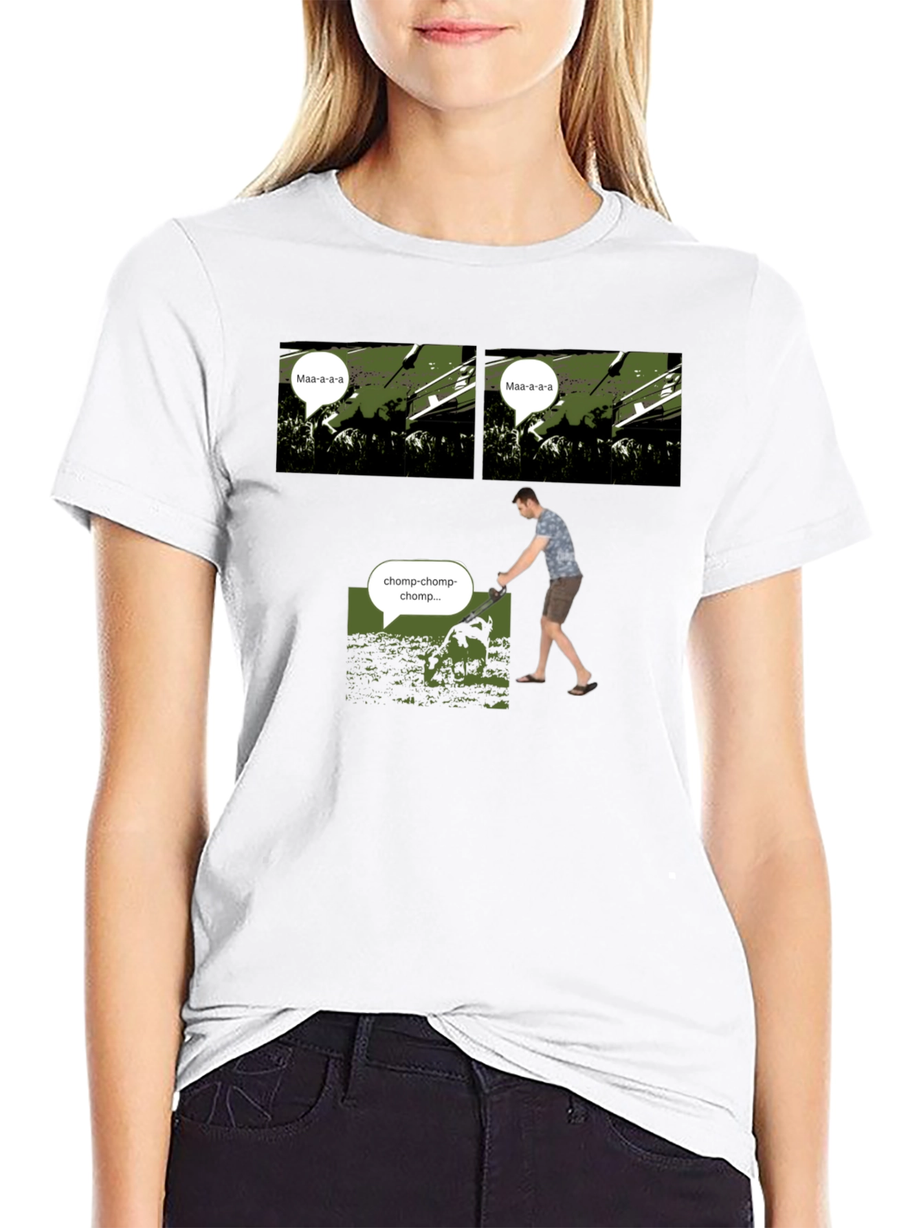 Black Maa-a-a-a vs Chomp T-Shirt view 9