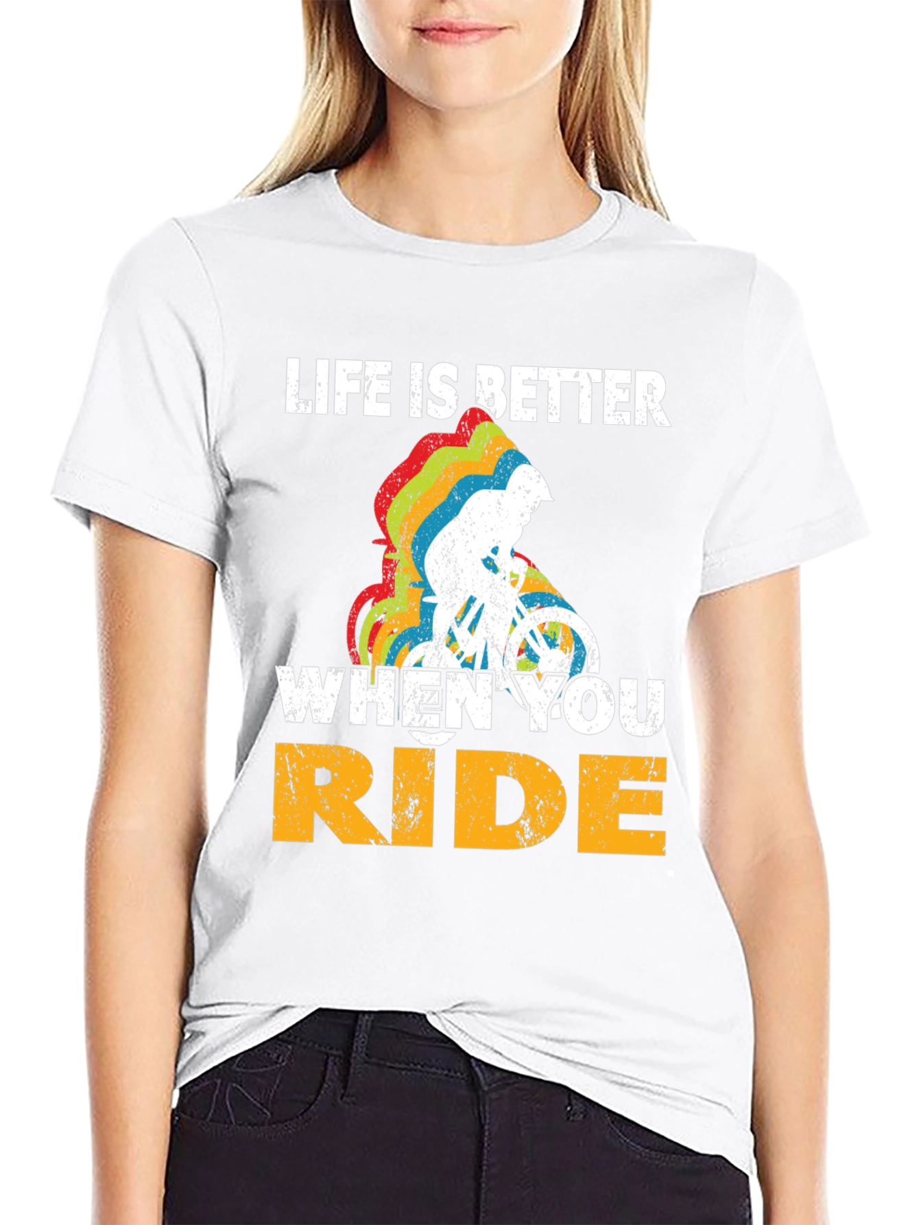 Black Life Is Better When You Ride T-Shirt view 9