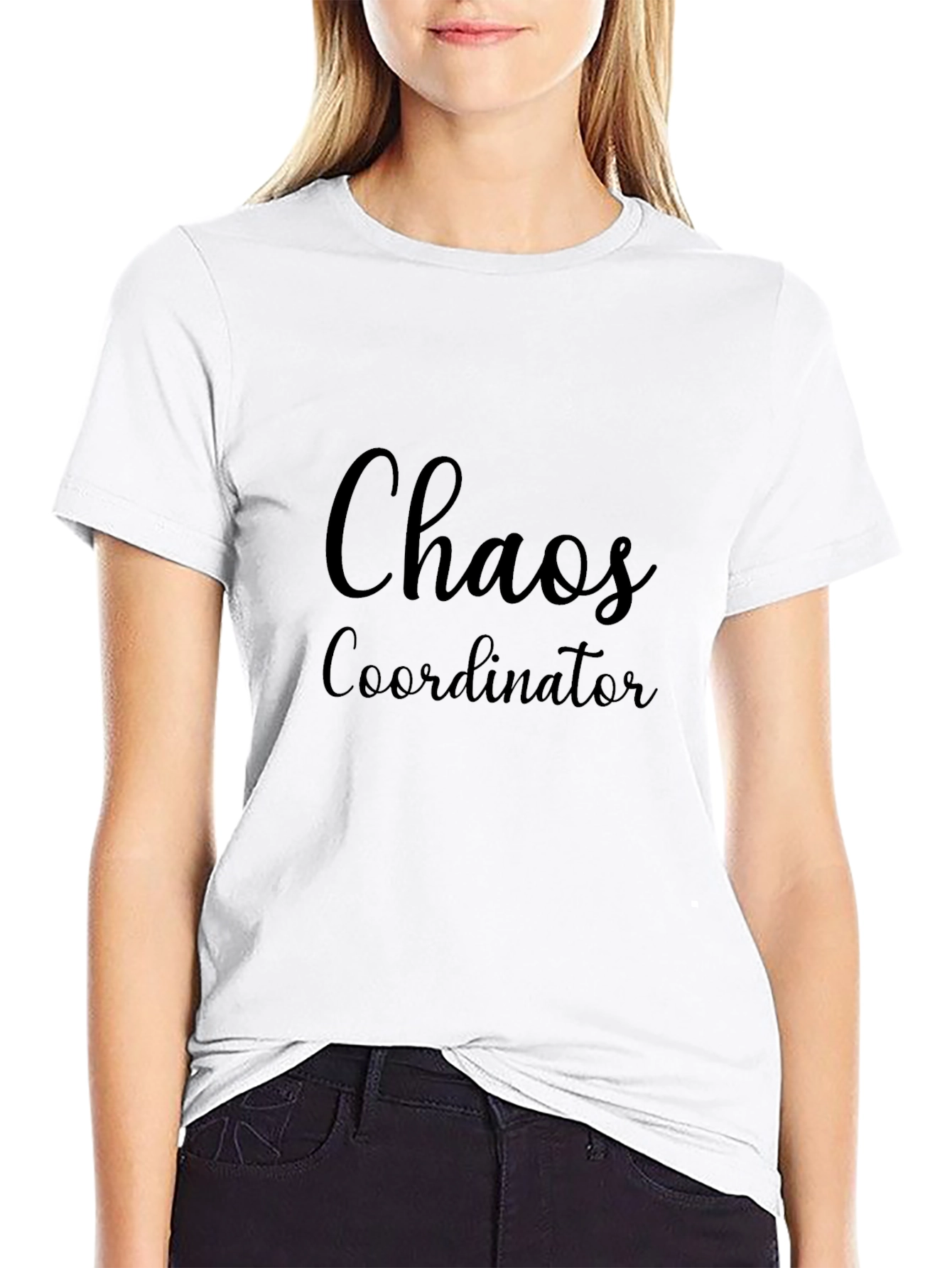 Black Chaos Coordinator Black T-Shirt view 9