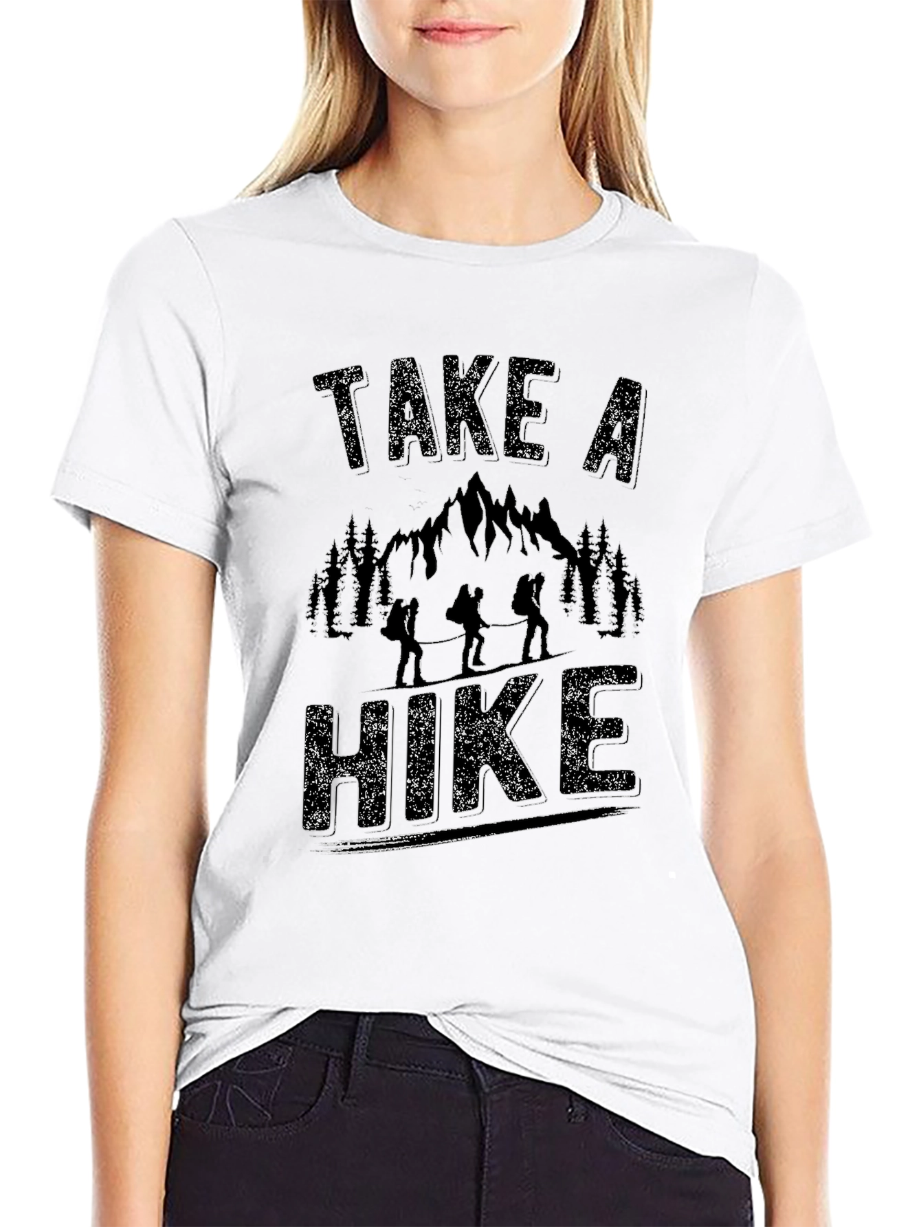 Black Take a Hike Graphic T-Shirt - Adventure Awaits view 9