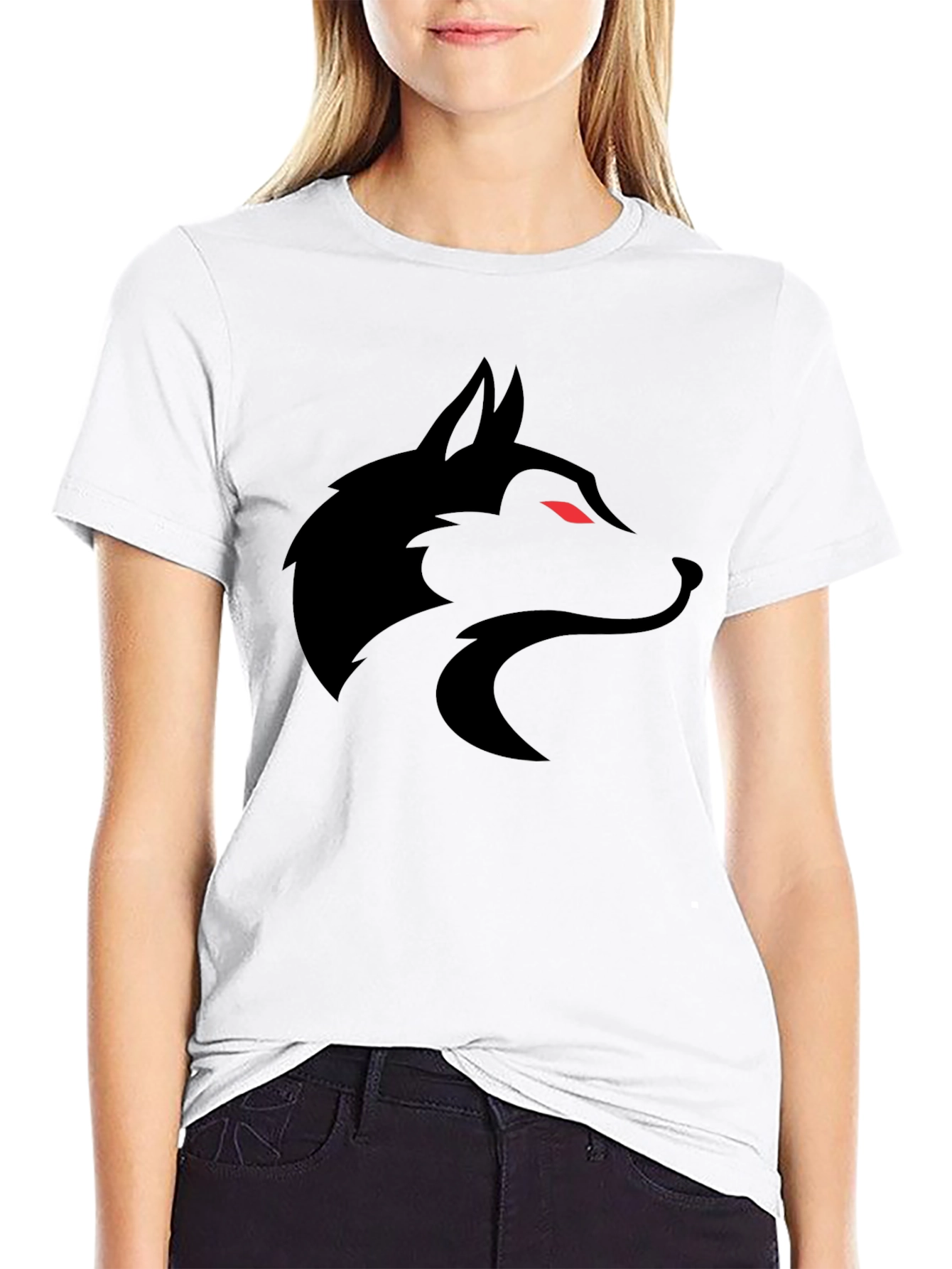 Black Black Wolf Graphic Tee - Men's Short Sleeve Shirt view 9