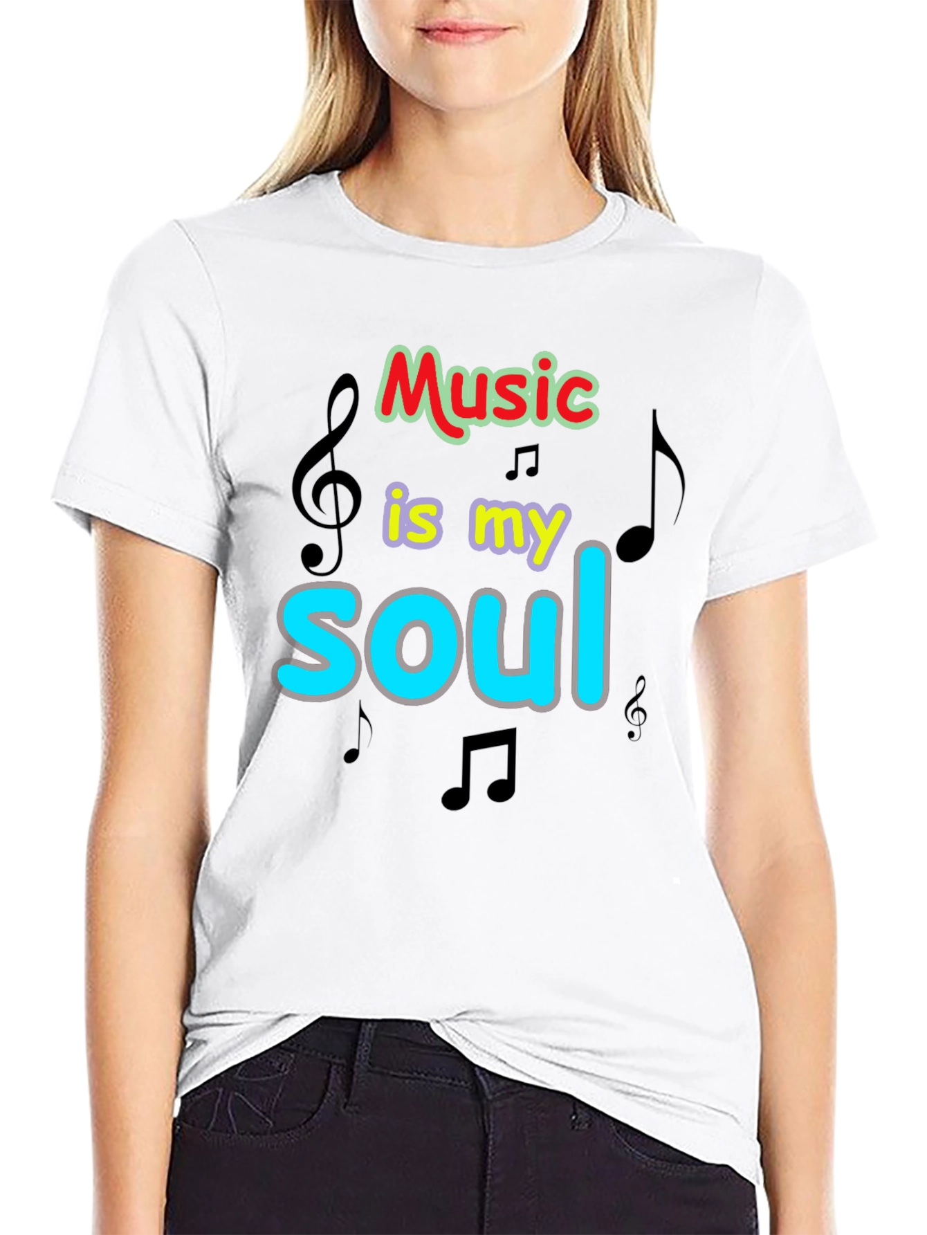 Black Music is My Soul Graphic T-Shirt view 9