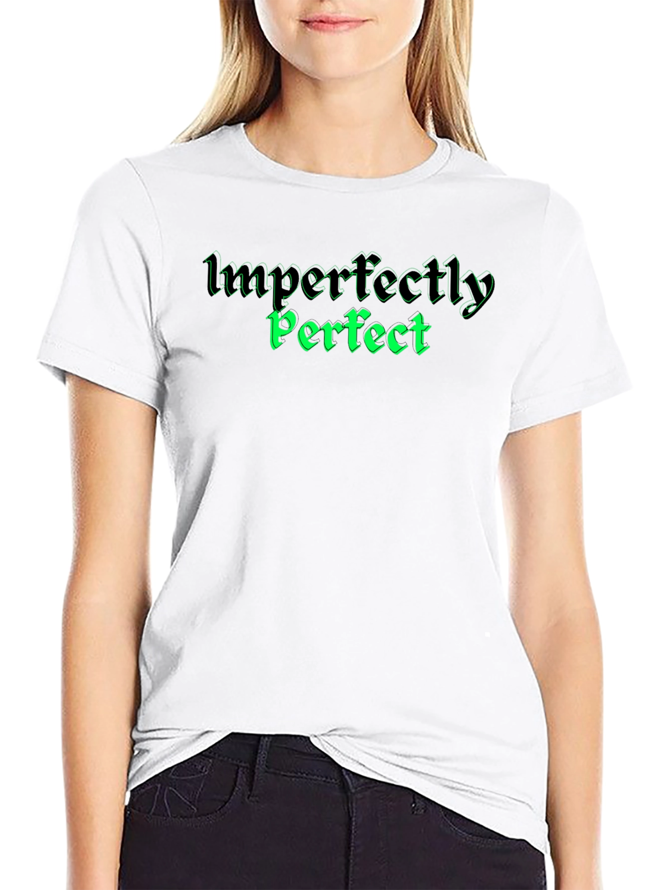 Black Imperfectly Perfect Graphic T-Shirt view 9