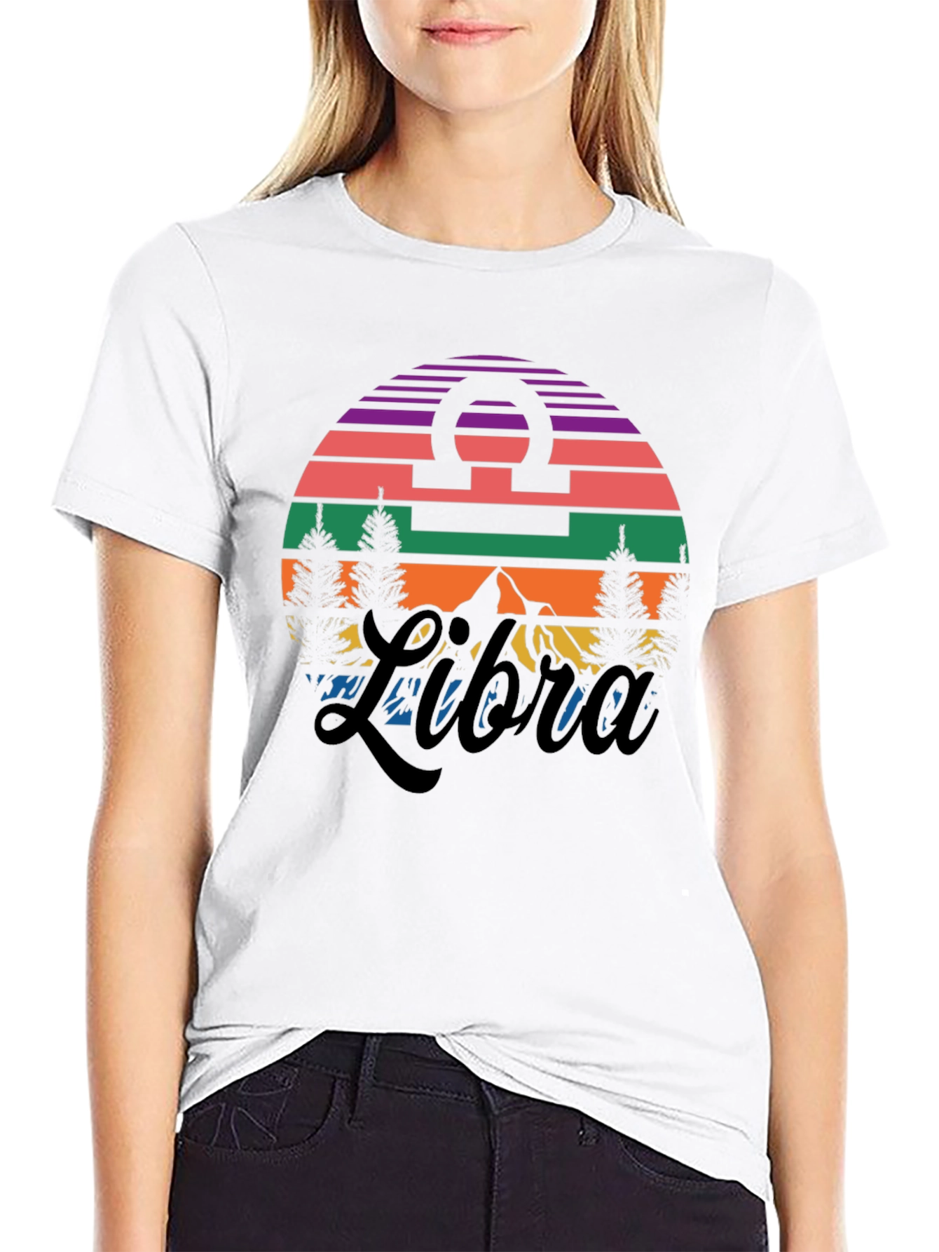 Black Libra Sunset T-Shirt view 9