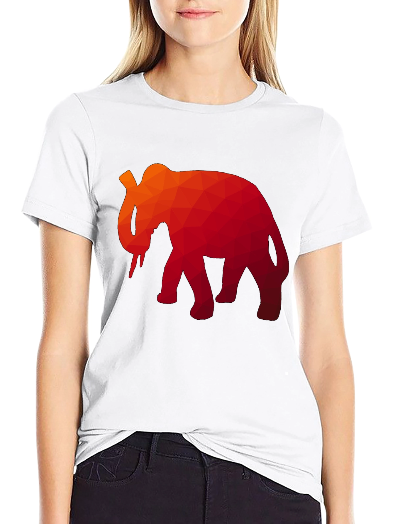 Geometric Elephant Graphic Tee - Modern Men's T-Shirt - 9