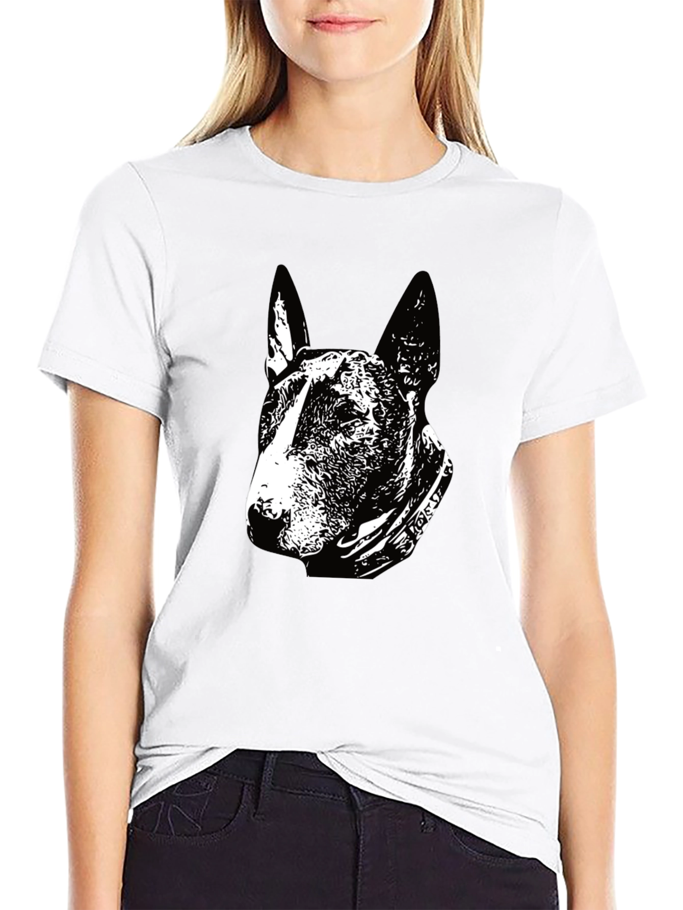 Black Dog Lover's Black Graphic T-Shirt view 9