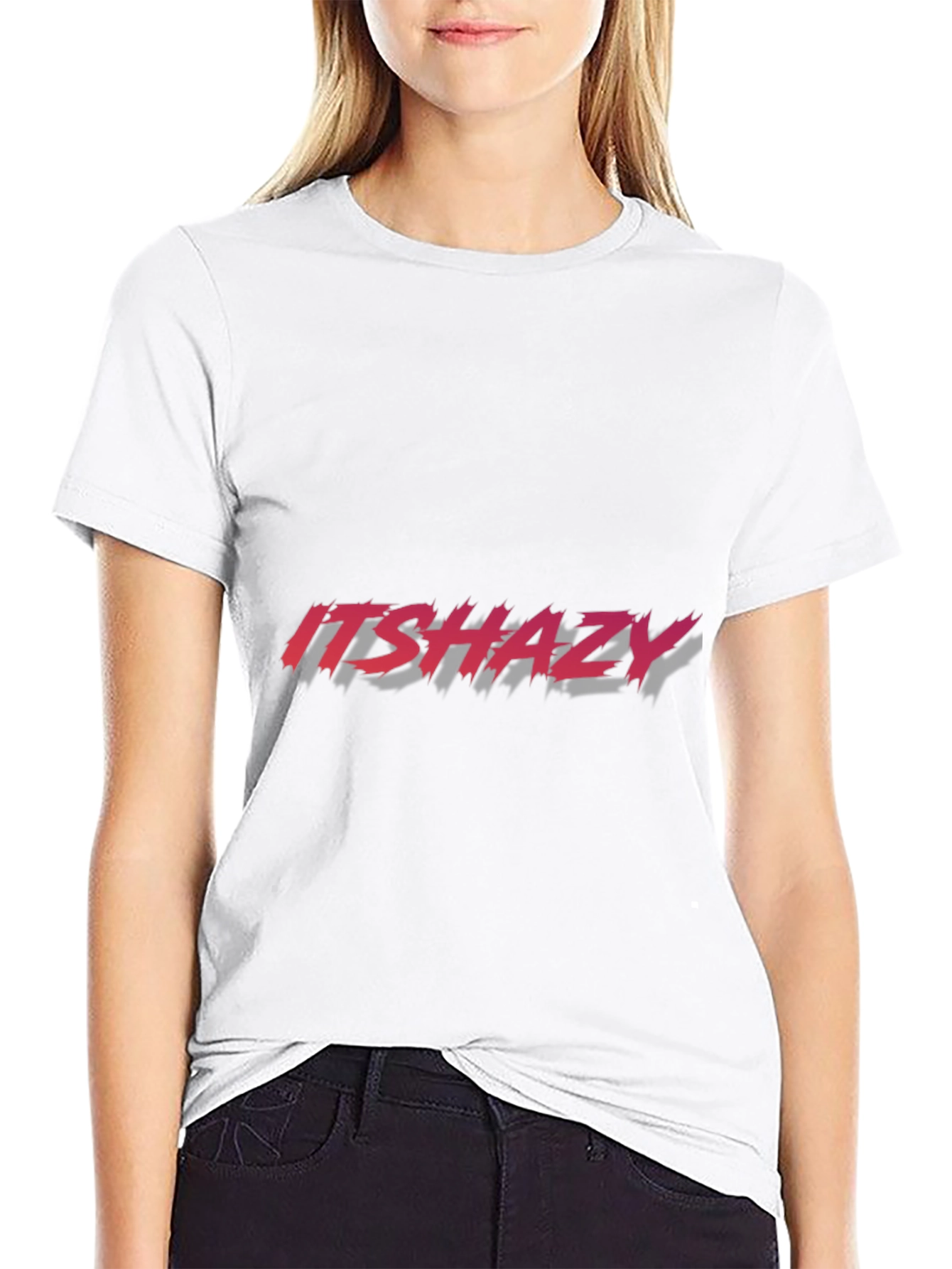 Black ItsHazy Black Graphic T-Shirt view 9