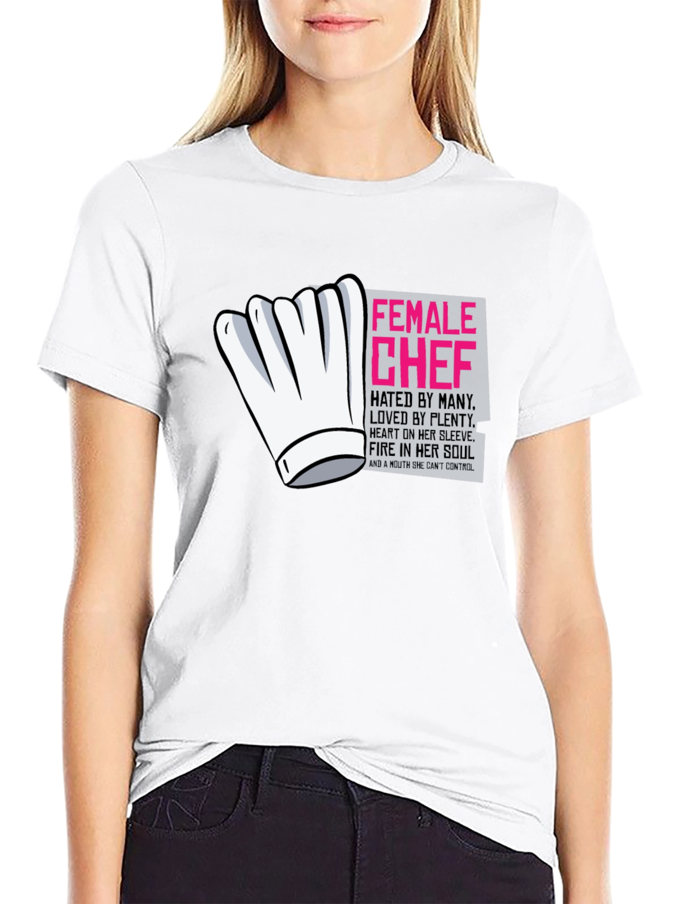 Black Female Chef Graphic T-Shirt view 9