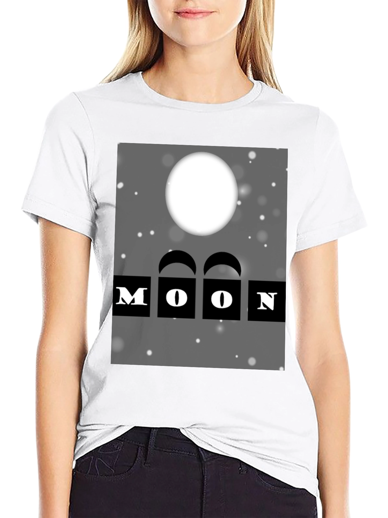 Black Moon Graphic Black T-Shirt view 9