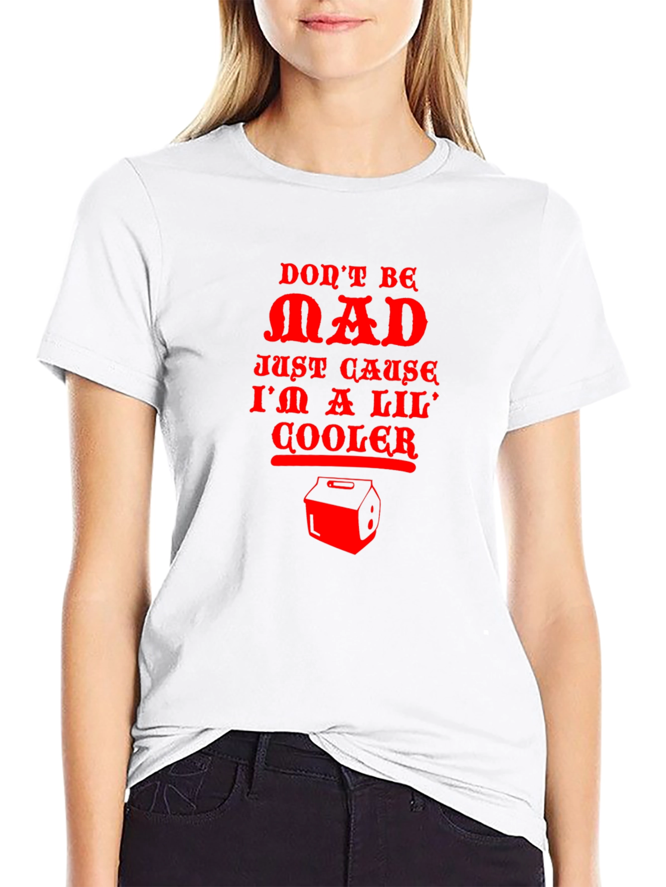 Black Don't Be Mad Cooler T-Shirt view 9