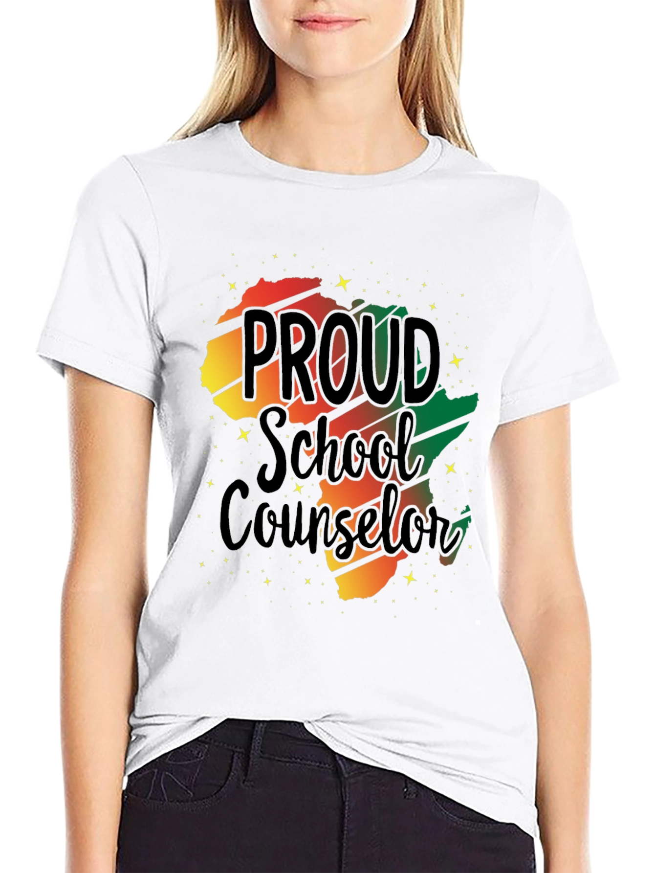 Proud School Counselor Black Pride T-Shirt - 9