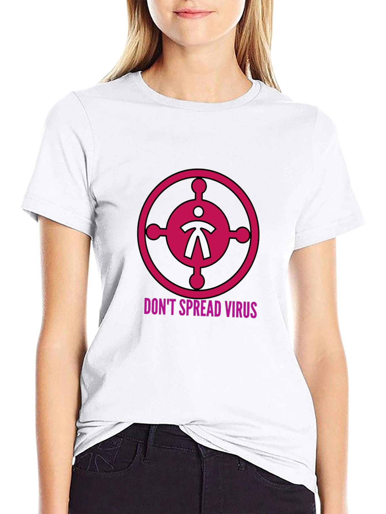 Black Don't Spread Virus Graphic Tee view 9
