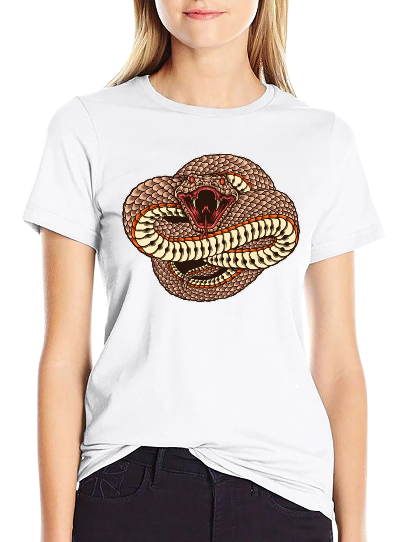 Black Snake Graphic T-Shirt - Black view 9